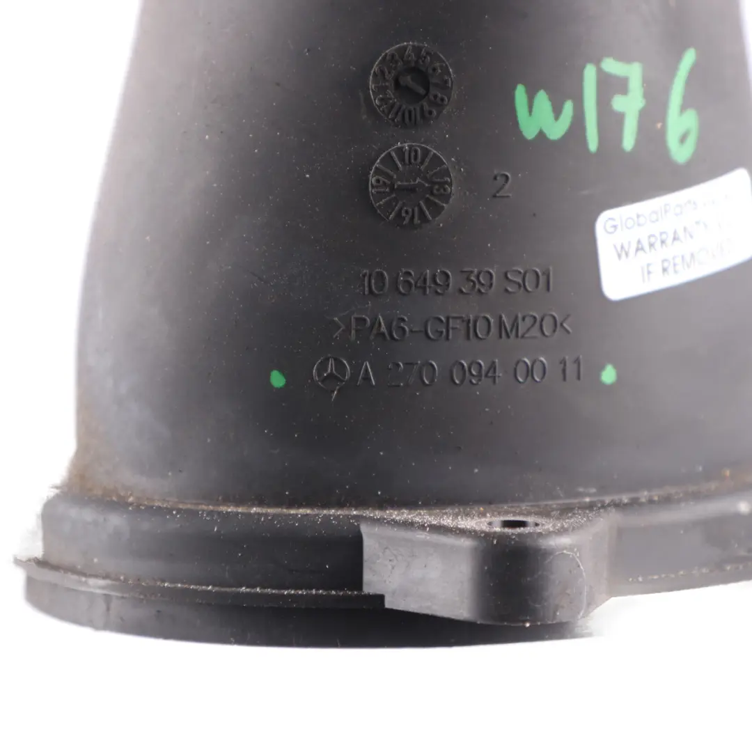 Mercedes W176 M270 Tuyau D'Admission D'Air Boîte Filtre Essence - SKU A2700940011 - Numéro de pièce A2700940011