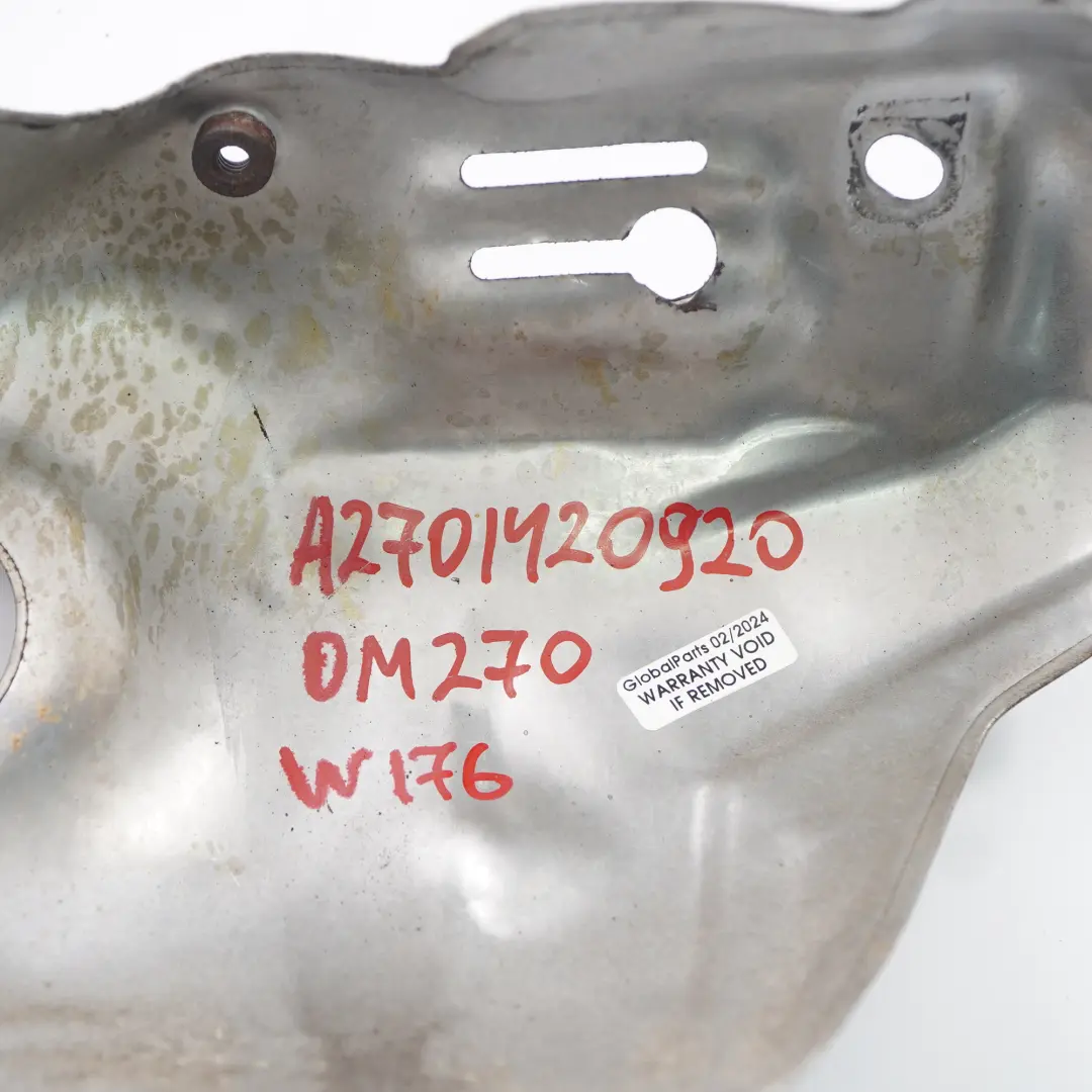 Mercedes W176 W246 M270 Turbocharger Turbo Heat Shield Plate Cover A2701420920 - SKU A2701420000 - Part number A2701420000