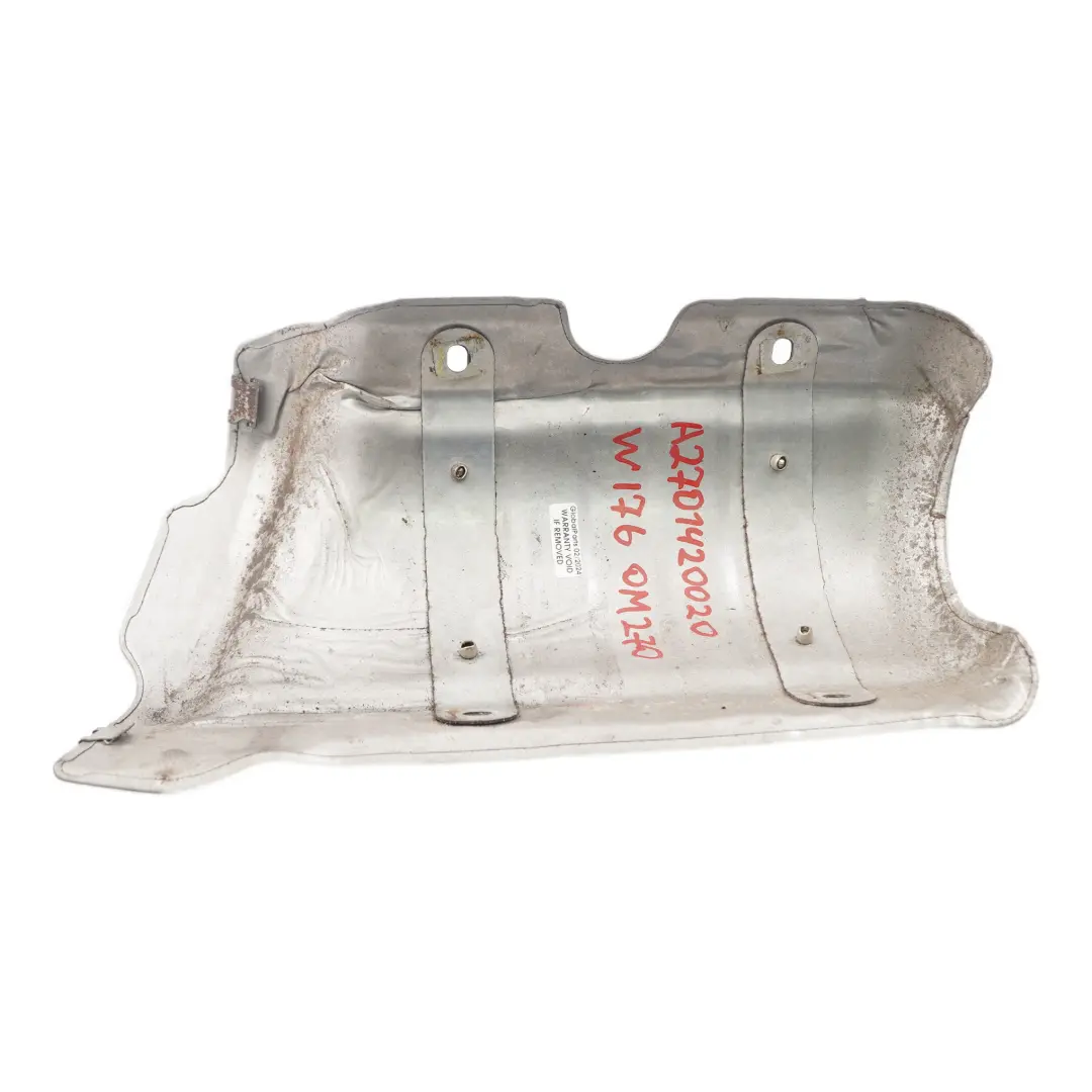 M270 Convertitore catalitico Scudo termico Piastra per Mercedes W176 con numero di parte A2701420020 Mercedes W176 M270 Convertitore catalitico Scudo termico Piastra - SKU A2701420020 - Numero di parte A2701420020