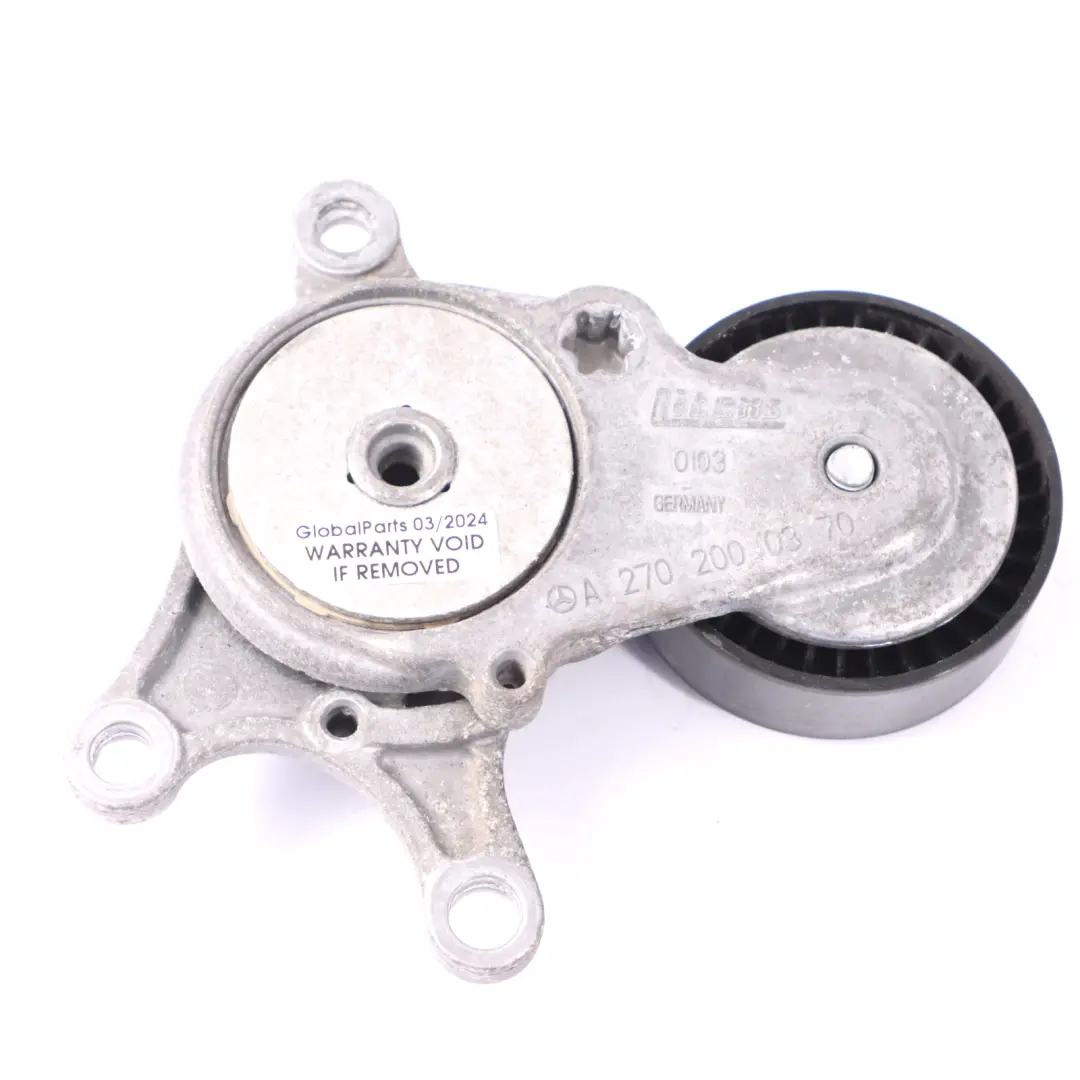 Benzin OM260 Hilfs Miemen Spannr Rolle für Mercedes W176 mit Teilenummer A2702000370 Mercedes W176 Benzin OM260 Hilfs Miemen Spannr Rolle - SKU A2702000370 - Teilenummer A2702000370