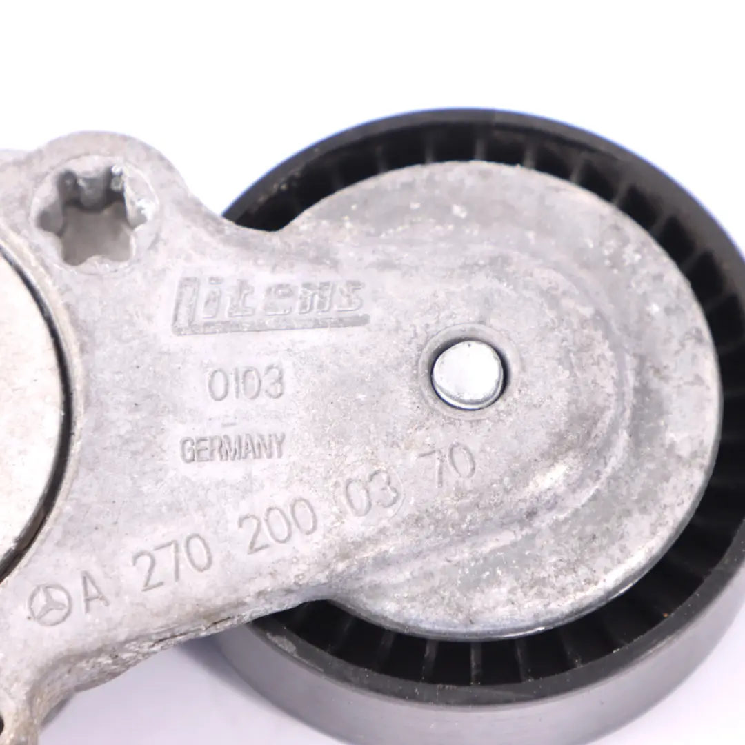 OM260 Auxiliary Belt Tensioner Pulley to Mercedes W176 Petrol with Part number A2702000370 Mercedes W176 Petrol OM260 Auxiliary Belt Tensioner Pulley - SKU A2702000370 - Part number A2702000370