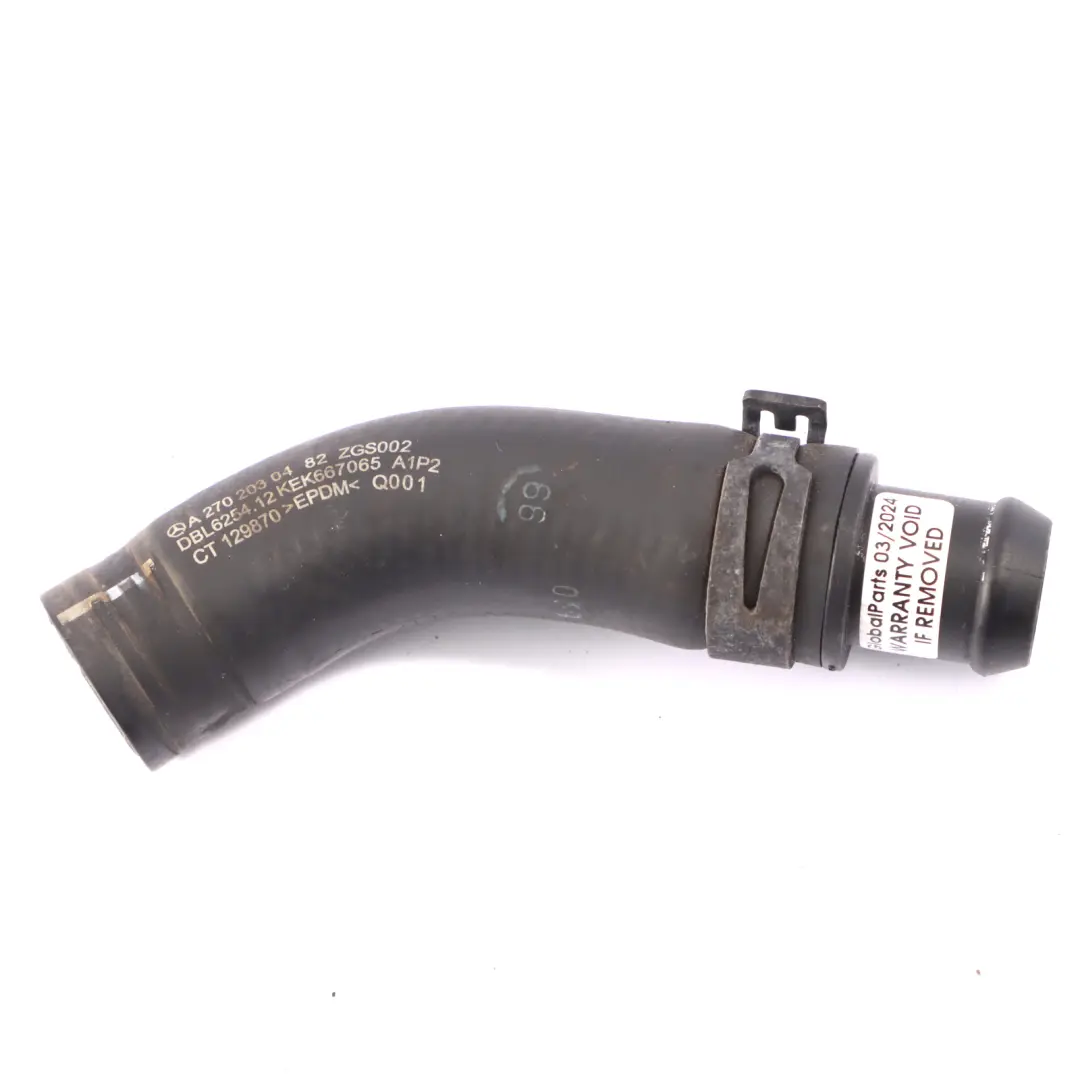  Tuyau refroidissement Mercedes W176 Petrol M270 Ligne d'alimentation thermostat - SKU A2702030482 - Numéro de pièce A2702030482