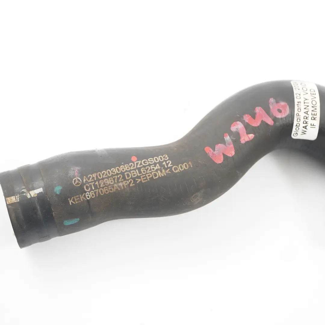 Tuyau d'eau Mercedes W176 W246 M270 Conduite liquide refroidissement pour à propos du numéro de pièce A2702030682 Tuyau d'eau Mercedes W176 W246 M270 Conduite liquide refroidissement - SKU A2702030682 - Numéro de pièce A2702030682