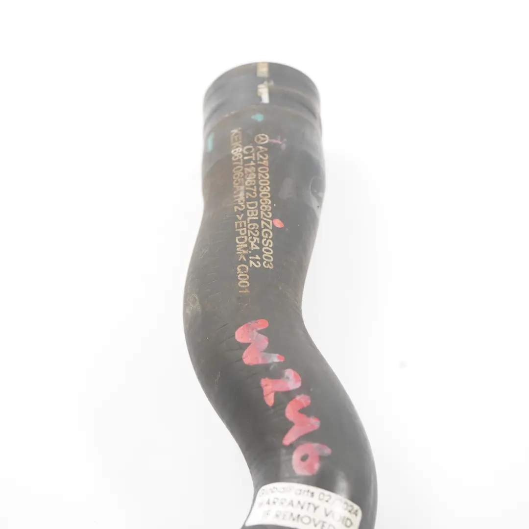  Tuyau d'eau Mercedes W176 W246 M270 Conduite liquide refroidissement - SKU A2702030682 - Numéro de pièce A2702030682