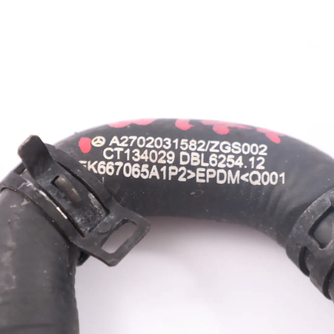 Tuyau de refroidissement Mercedes W177 M260 Ligne de tuyauterie  - SKU A2702031582 - Numéro de pièce A2702031582