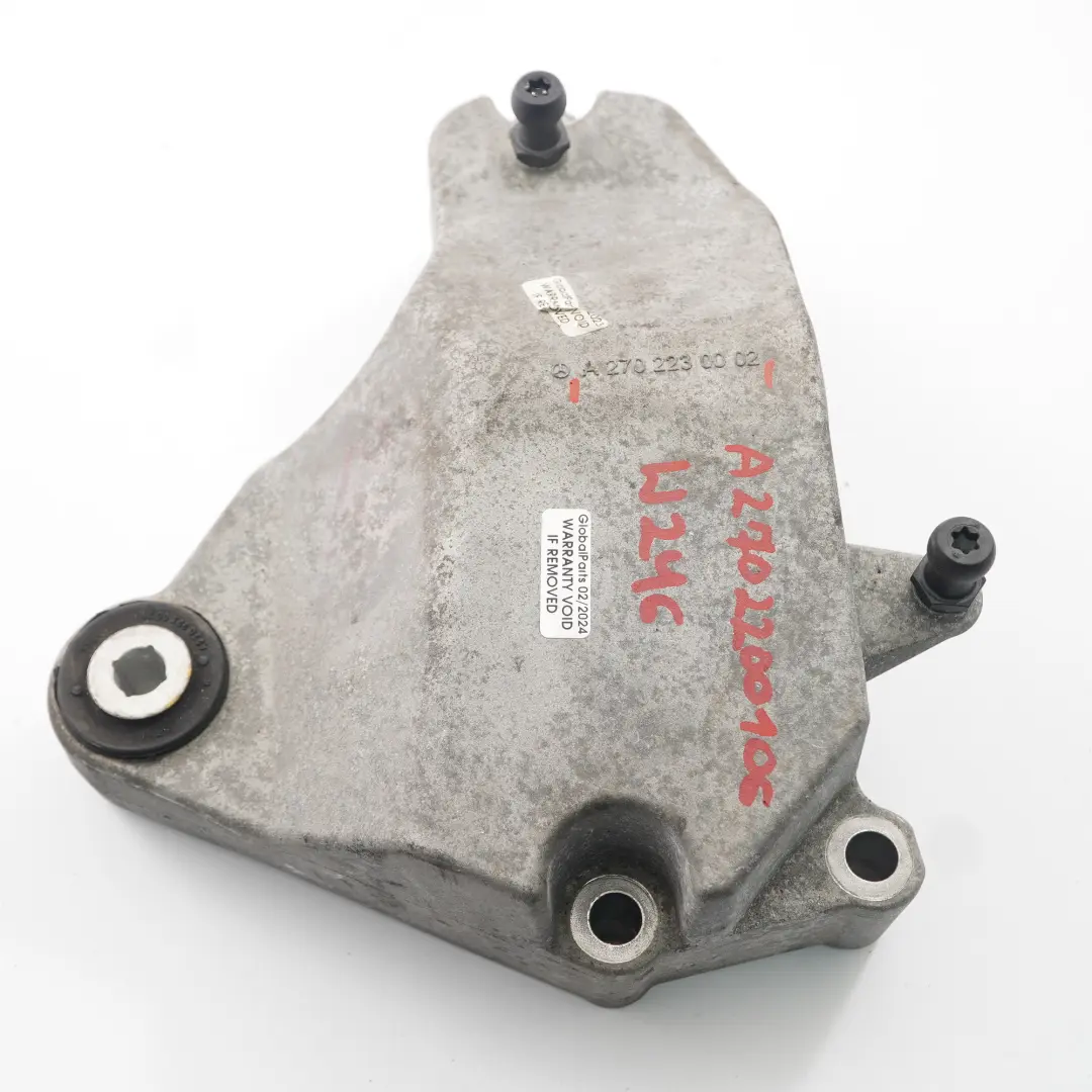 Mount Mercedes C117 W176 W246 M270 Right O/S Support Holder A2702230002 to Engine with Part number A2702200106 Engine Mount Mercedes C117 W176 W246 M270 Right O/S Support Holder A2702230002 - SKU A2702200106 - Part number A2702200106