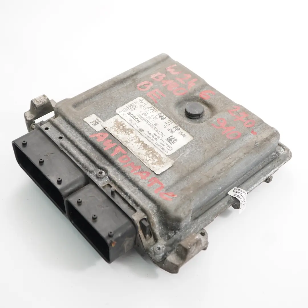 A180 B180 270.910 122KM Komputer Silnika do Mercedes W176 W246 o numerze A2709002100 Mercedes W176 W246 A180 B180 270.910 122KM Komputer Silnika - SKU A2709002100 - Numer Części A2709002100