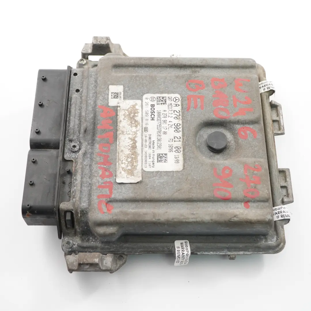 A180 B180 BluEFFICIENCY 270.910 122HP Motore ECU Mercedes W176 W246 - SKU A2709002100 - Numero di parte A2709002100