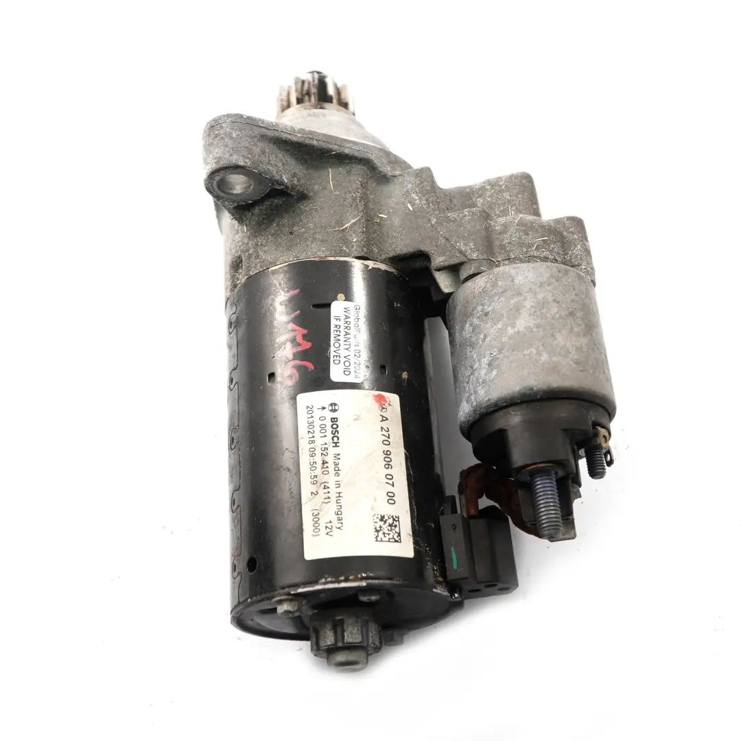 Mercedes W176 Motor De Arranque 12V Bosch M270 Motor De Gasolina - SKU A2709060700 - Número de pieza A2709060700