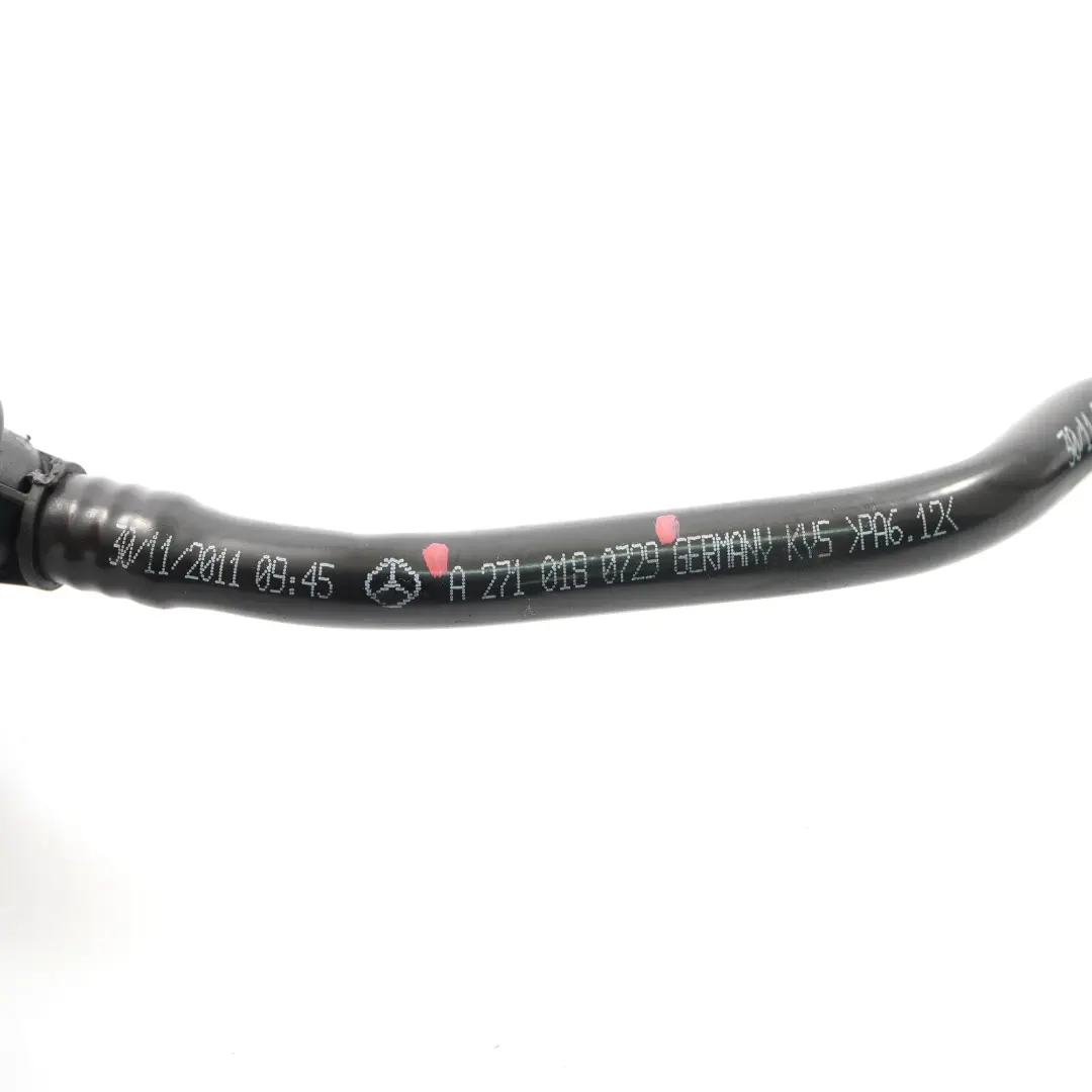 M271 Engine Bleed Pipe Pressure Hose Line Petrol to Mercedes W204 with Part number A2710180729 Mercedes W204 M271 Engine Bleed Pipe Pressure Hose Line Petrol - SKU A2710180729 - Part number A2710180729