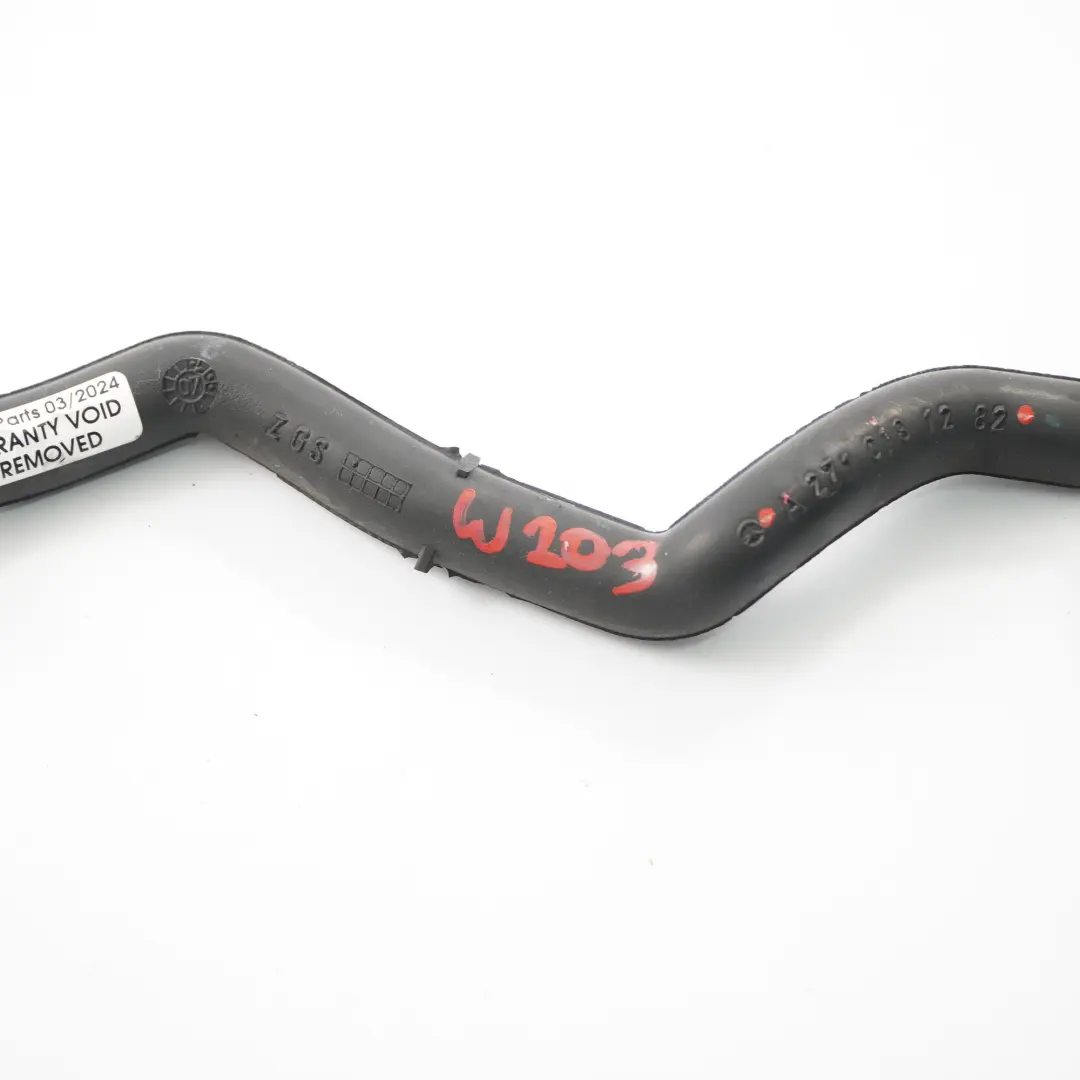 Tuyau de purge Mercedes W203 Petrol M271 Ligne ventilation du carter pour à propos du numéro de pièce A2710181282 Tuyau de purge Mercedes W203 Petrol M271 Ligne ventilation du carter - SKU A2710181282 - Numéro de pièce A2710181282