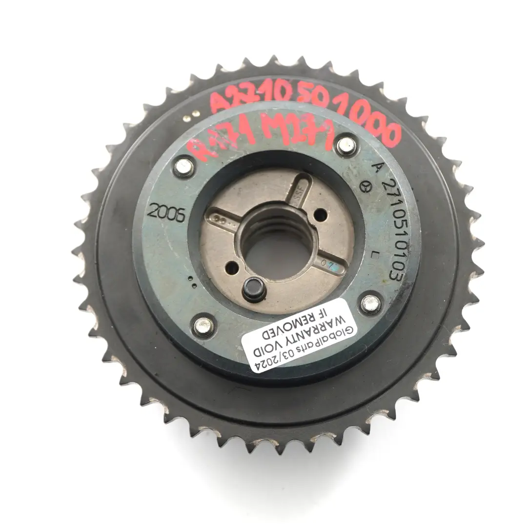 Adjuster Mercedes SLK R171 Petrol M271 Inlet Camshaft Positioner to with Part number A2710501000 Adjuster Mercedes SLK R171 Petrol M271 Inlet Camshaft Positioner - SKU A2710501000 - Part number A2710501000