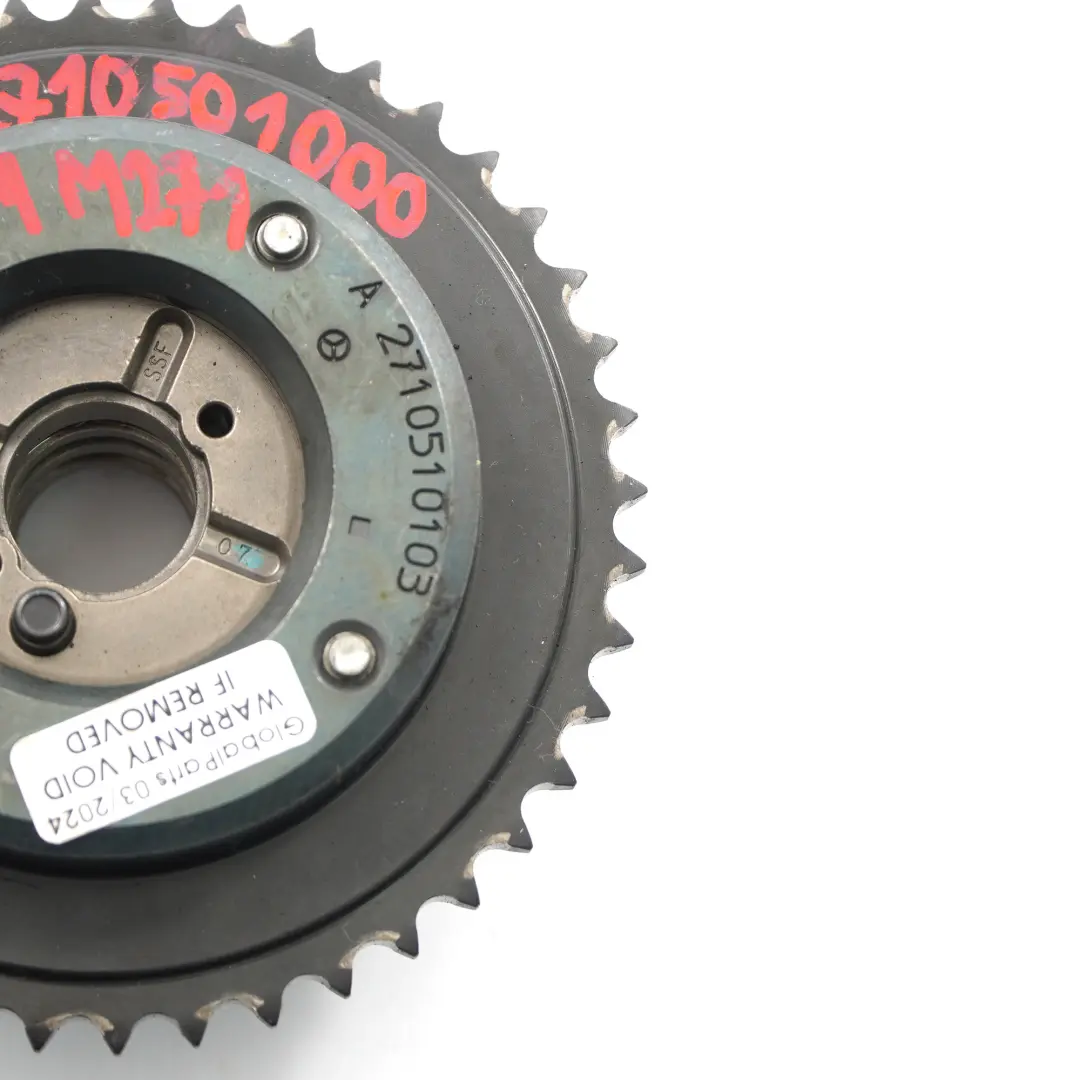 Adjuster Mercedes SLK R171 Petrol M271 Inlet Camshaft Positioner to with Part number A2710501000 Adjuster Mercedes SLK R171 Petrol M271 Inlet Camshaft Positioner - SKU A2710501000 - Part number A2710501000