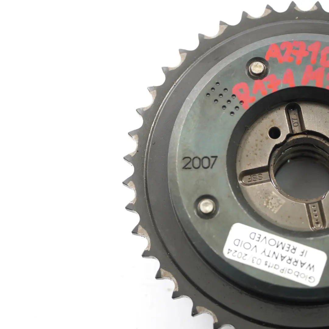 Ajusteur Mercedes SLK R171 Petrol M271 Positionneur d'arbre cames d'échappement pour à propos du numéro de pièce A2710501100 Ajusteur Mercedes SLK R171 Petrol M271 Positionneur d'arbre cames d'échappement - SKU A2710501100 - Numéro de pièce A2710501100