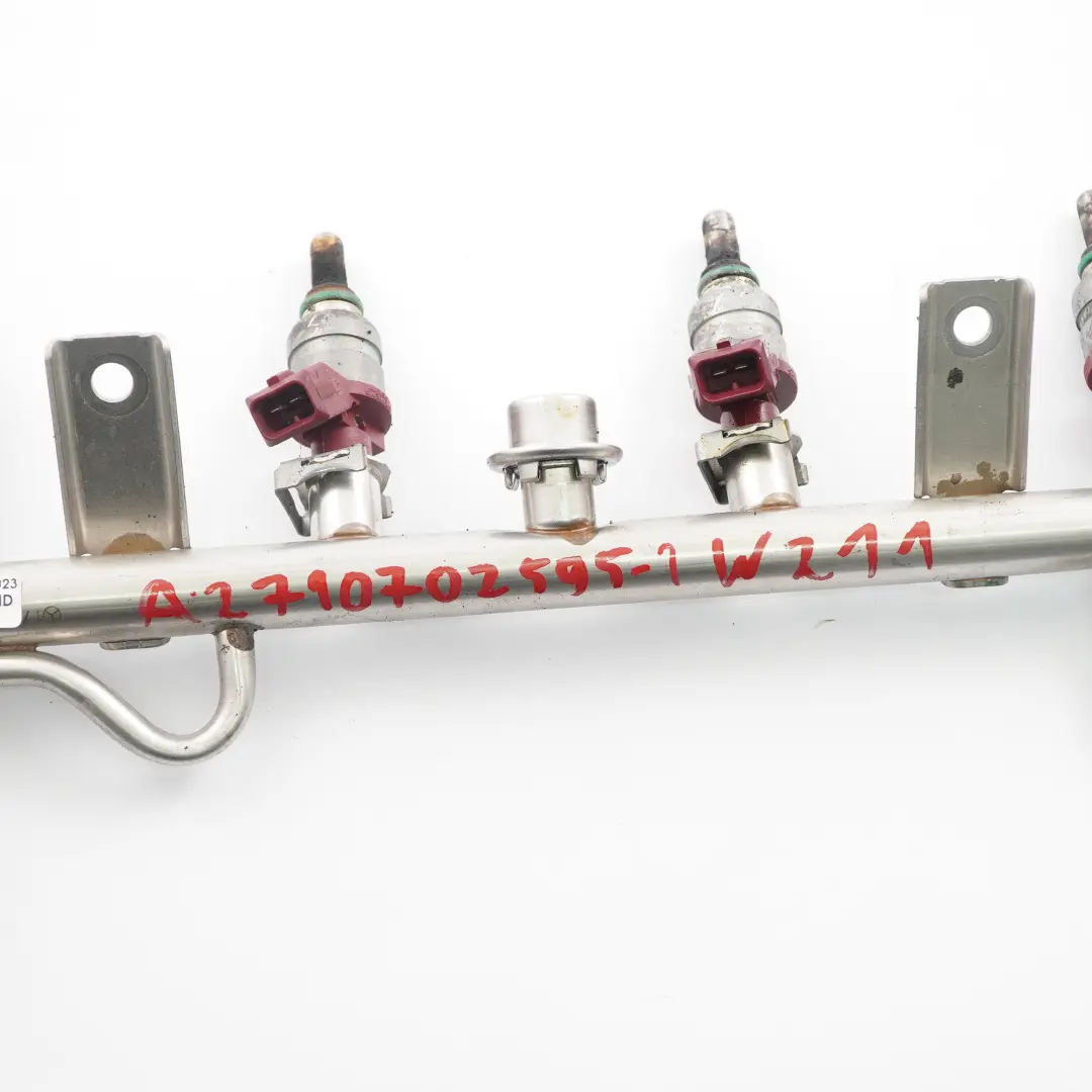 M271 Petrol Fuel Injector Rail to Mercedes W203 W211 Kompressor with Part number A2710702595 Mercedes W203 W211 Kompressor M271 Petrol Fuel Injector Rail - SKU A2710702595-1 - Part number A2710702595