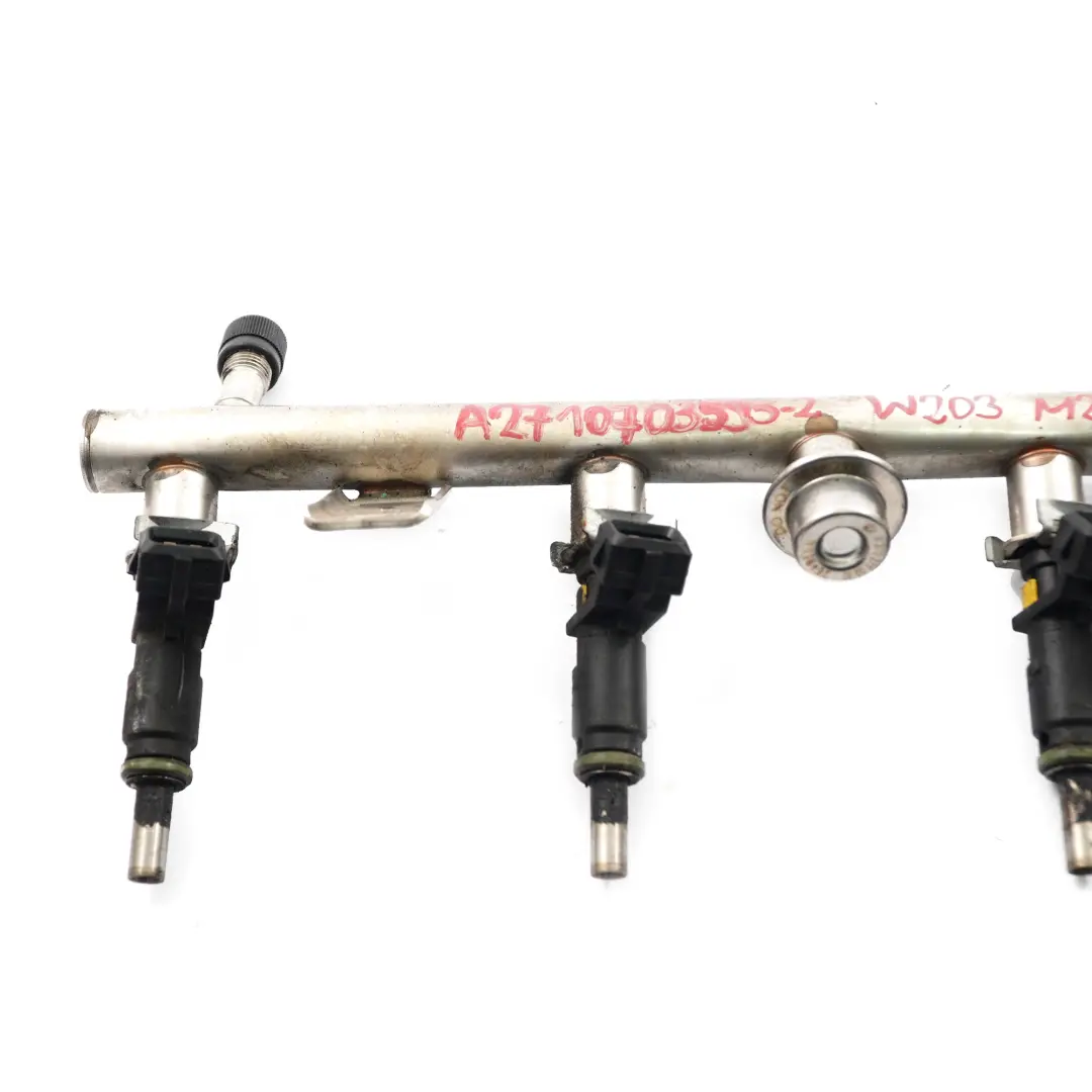  Inyectores Mercedes W203 M271 Riel de inyección combustible gasolina - SKU A2710703595-2 - Número de pieza A2710703595