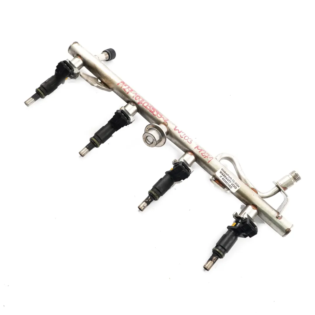  Inyectores Mercedes W203 M271 Riel de inyección combustible gasolina - SKU A2710703595-2 - Número de pieza A2710703595