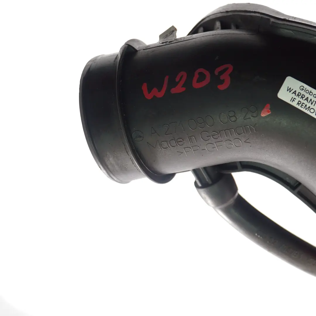 Mercedes W203 W204 M271 Manguera Admisión Tubo de Carga Intercooler - SKU A2710900829 - Número de pieza A2710900829