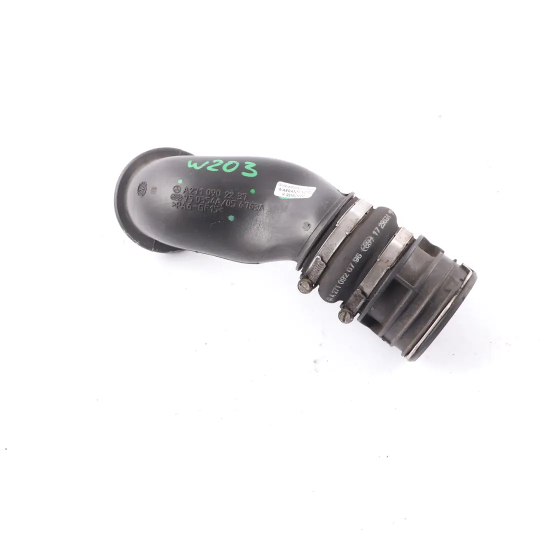 Mercedes W203 W204 W212 M271 Air Intake Hose Intercooler Charge Pipe - SKU A2710901837-1 - Part number A2710901837