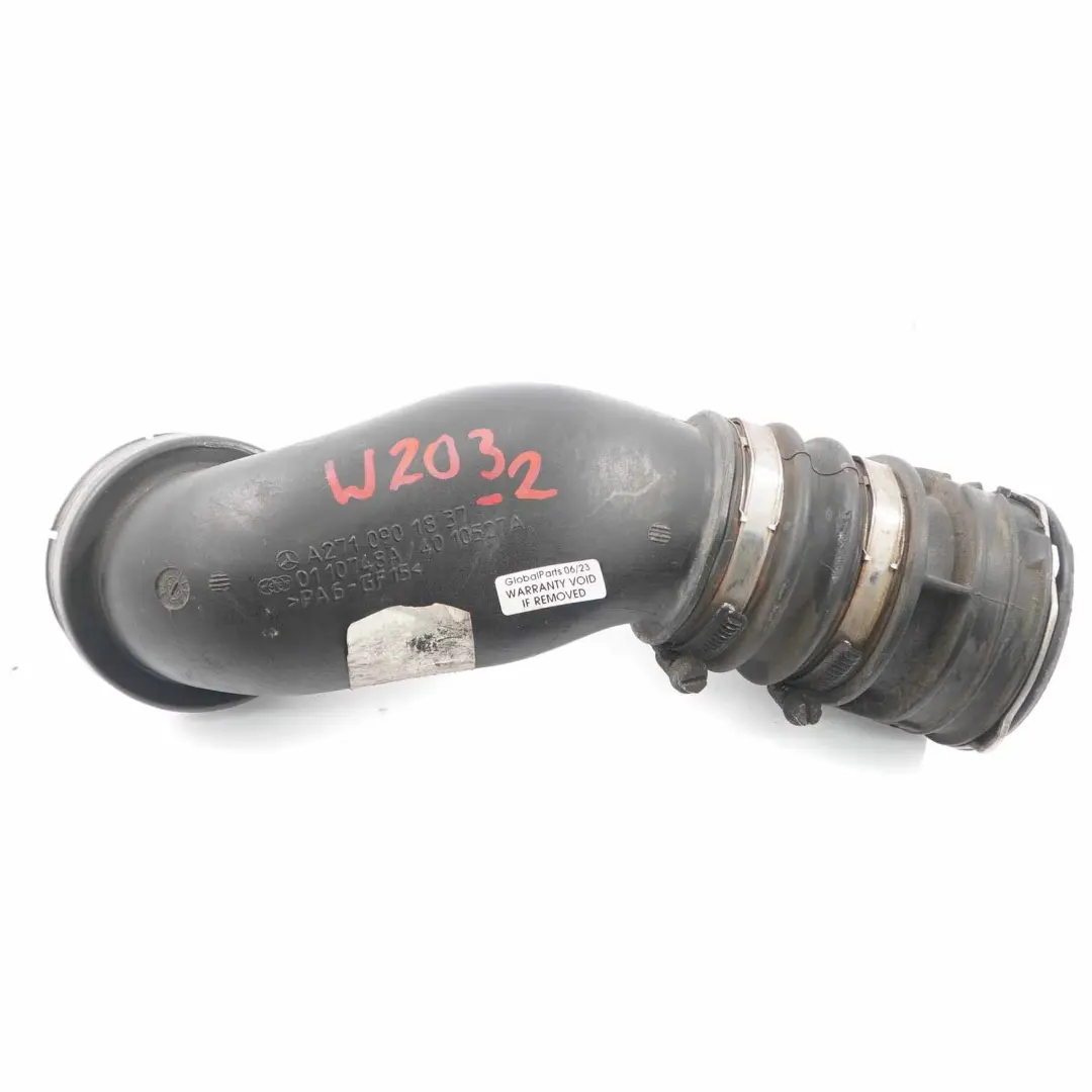 Mercedes W203 W204 W212 M271 Luftansaugschlauch Rohr Ladeluftkühler - SKU A2710901837-2 - Teilenummer A2710901837