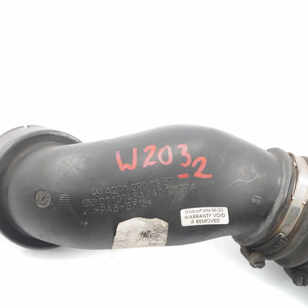 Mercedes W203 W204 W212 M271 Luftansaugschlauch Rohr Ladeluftkühler - SKU A2710901837-2 - Teilenummer A2710901837