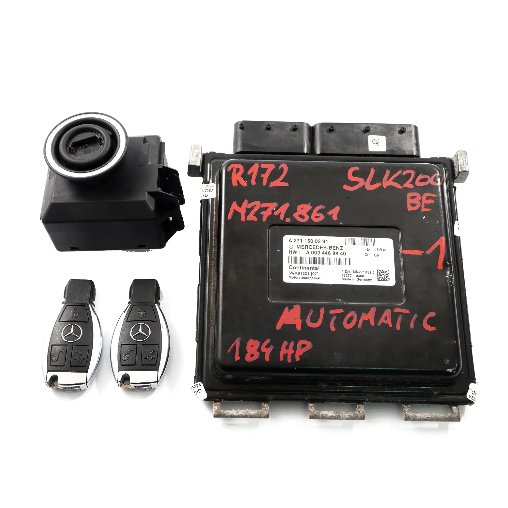 Mercedes R172 271.861 184CV Kit ECU moteur A2711500391 Clés Serrure