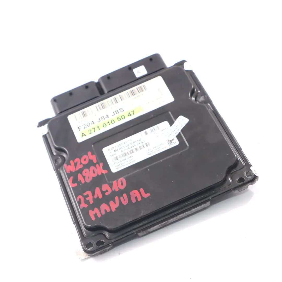 C180 156HP Kompressor M271.910 Moteur ECU Manuel pour Mercedes W204 à propos du numéro de pièce A2711504279 Mercedes W204 C180 156HP Kompressor M271.910 Moteur ECU Manuel - SKU A2711504279 - Numéro de pièce A2711504279