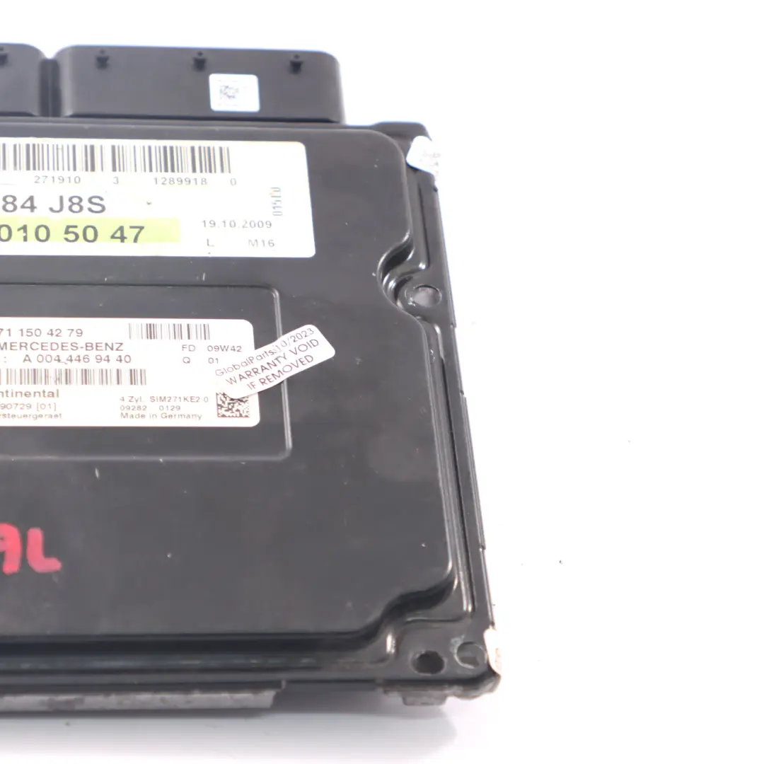 Mercedes W204 C180 156HP Kompressor M271.910 Motorsteuergerät - SKU A2711504279 - Teilenummer A2711504279