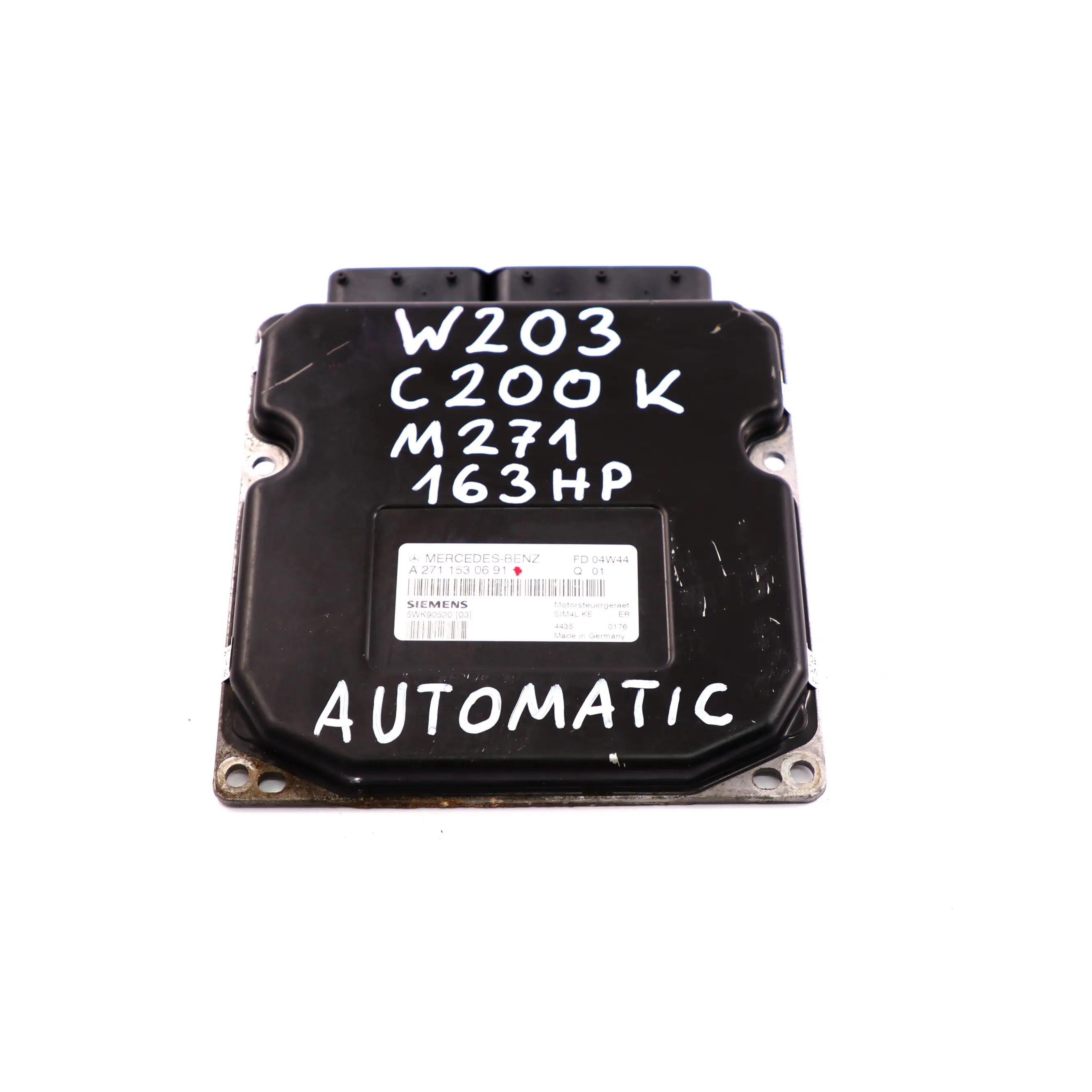 Mercedes-Benz W203 C200 Compresseur M271 Unite de Commande Moteur A2711530691