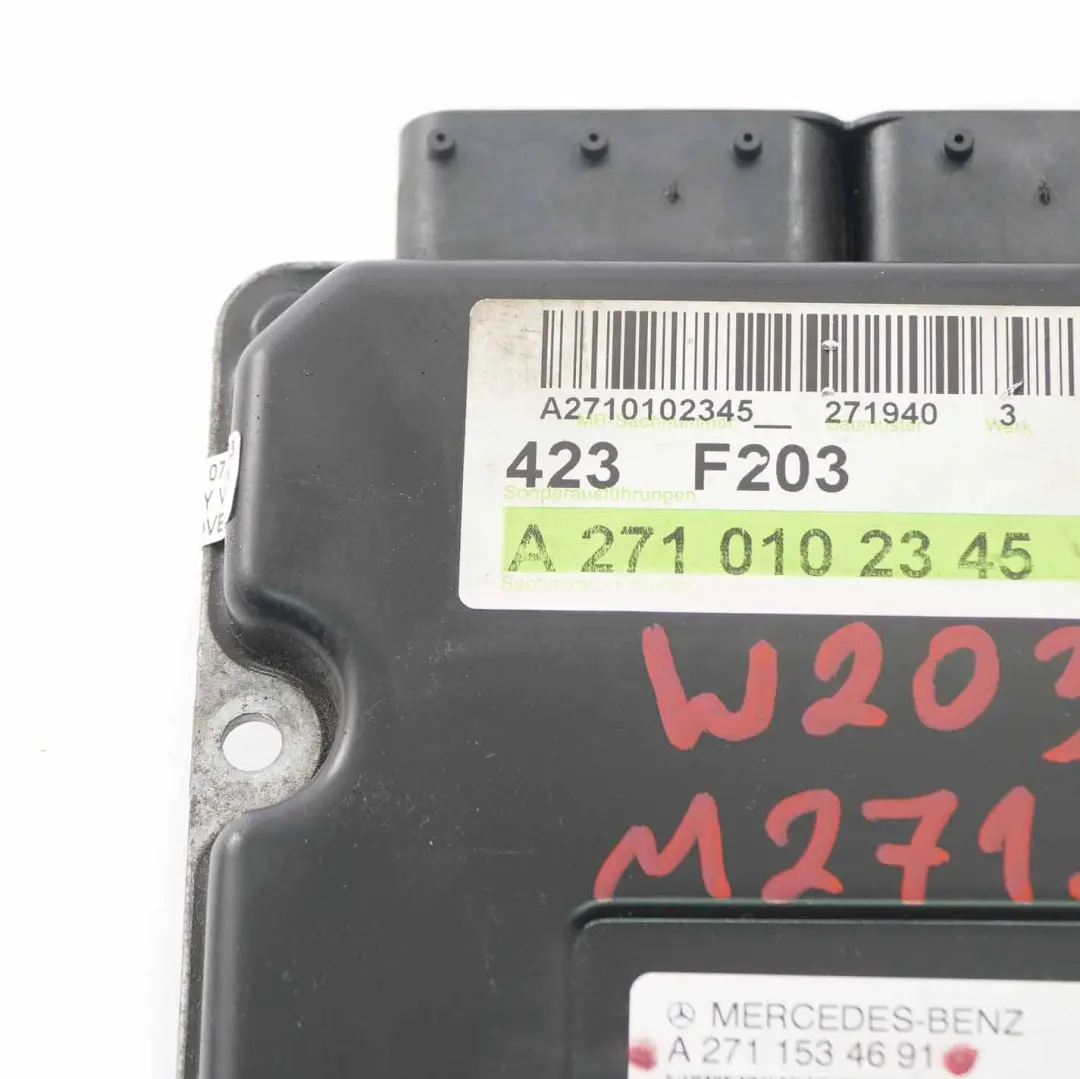 C200 Kompressor M271.940 163HP Motore ECU Automatico per Mercedes W203 con numero di parte A2711534691 Mercedes W203 C200 Kompressor M271.940 163HP Motore ECU Automatico - SKU A2711534691 - Numero di parte A2711534691