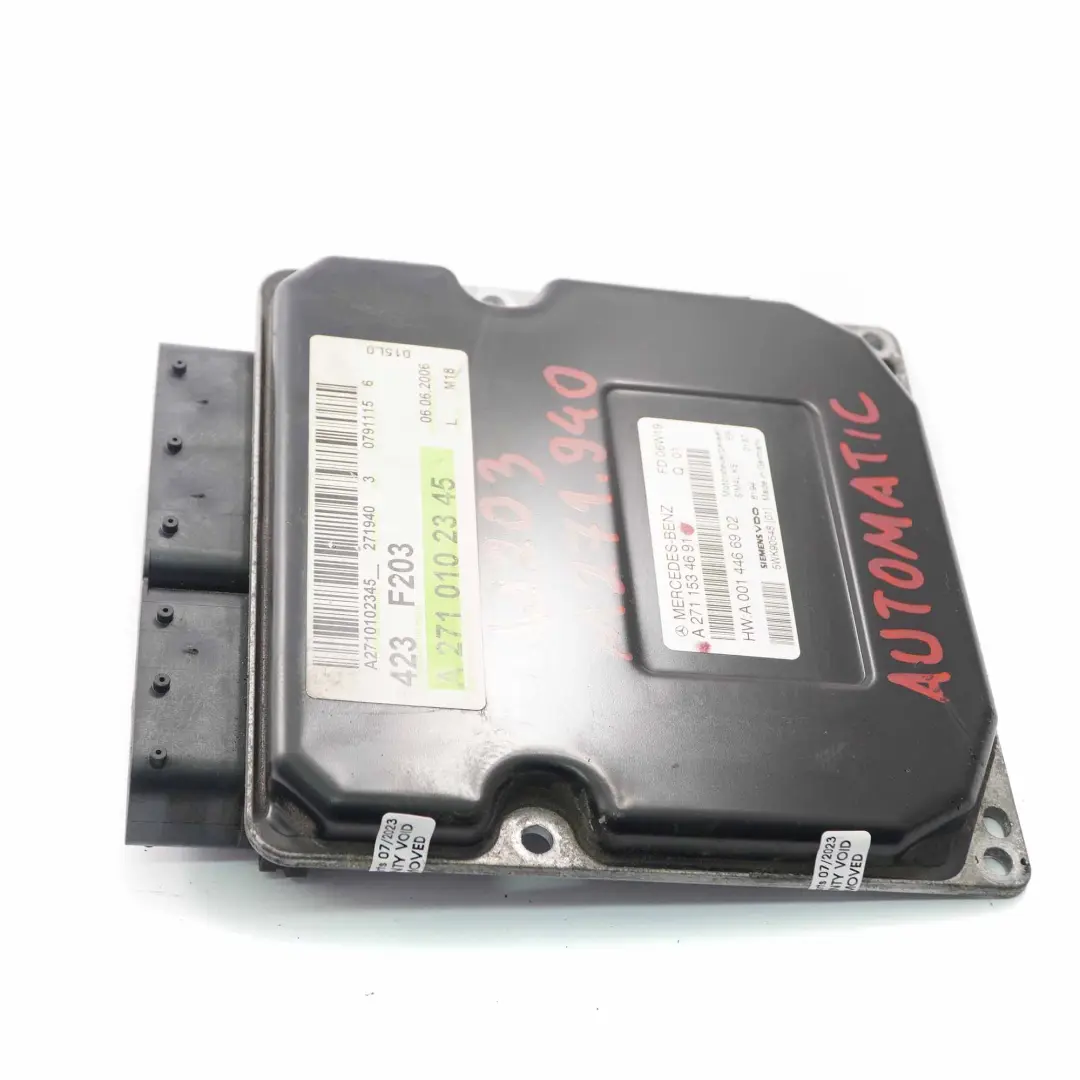 C200 Kompressor M271.940 163HP Motore ECU Automatico per Mercedes W203 con numero di parte A2711534691 Mercedes W203 C200 Kompressor M271.940 163HP Motore ECU Automatico - SKU A2711534691 - Numero di parte A2711534691