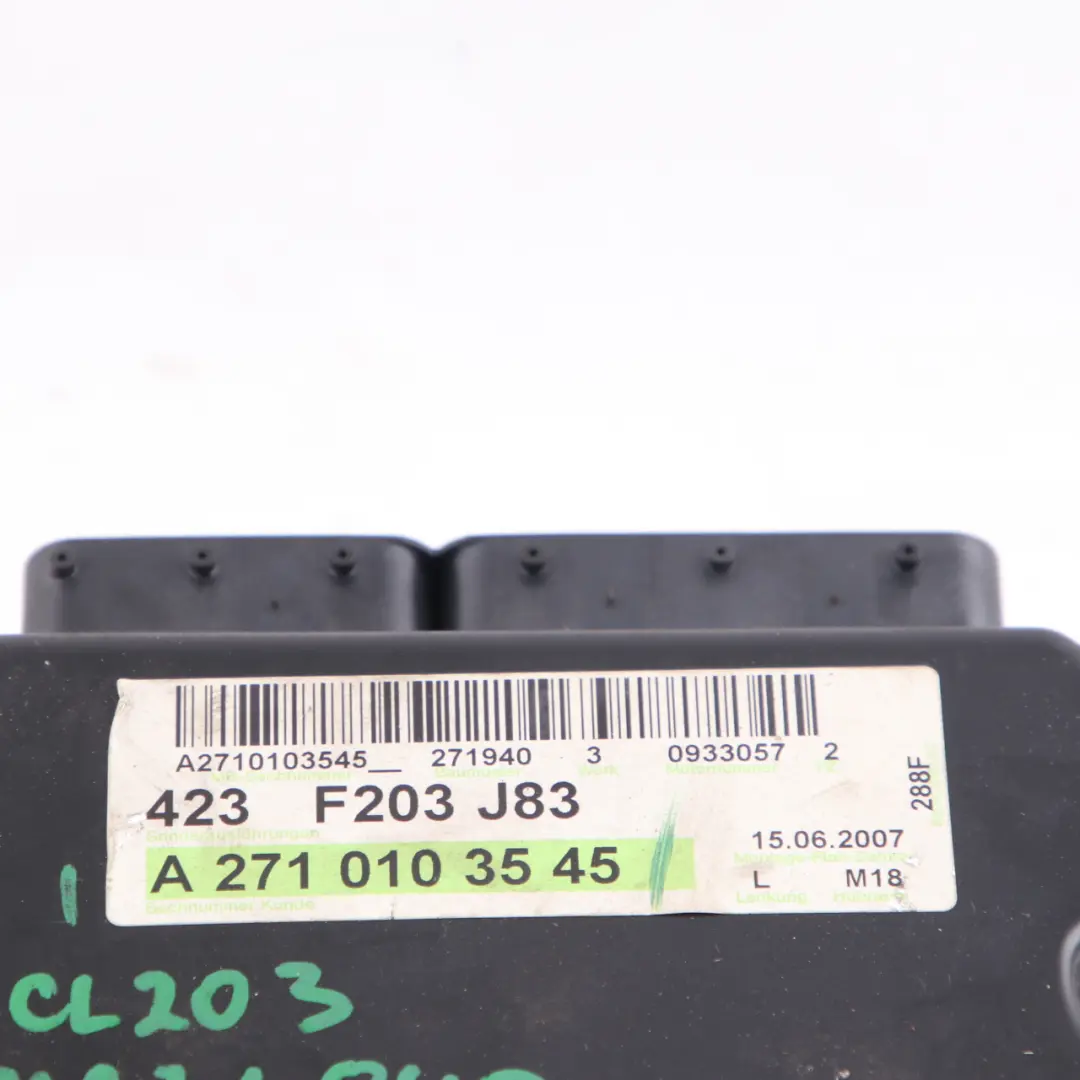 Mercedes CL203 R171 CLC 200K 184HP M271.940 Engine Control ECU - SKU A2711535391-1 - Part number A2711535391