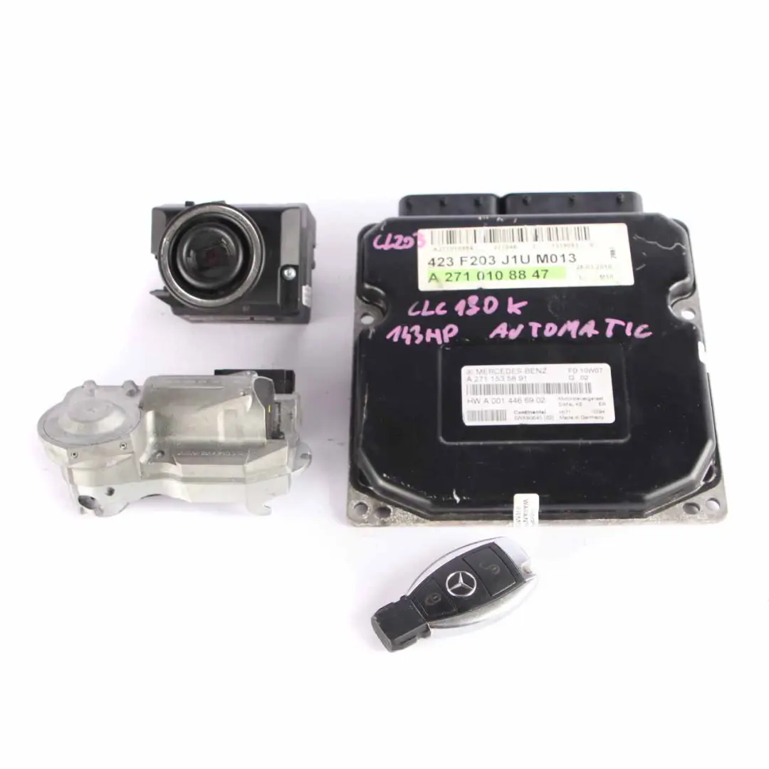 Mercedes CL203 CLC180K 143HP Engine Control ECU Kit A2661538979 + Key Automatic - SKU A2711535891 - Part number A2711535891
