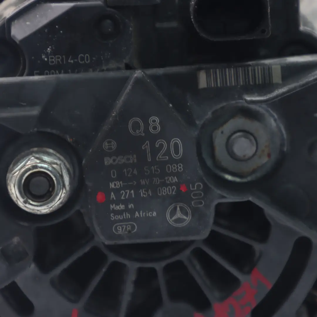 Mercedes W203 W211 C209 M271 Gasolina Alternador - SKU A2711540802 - Número de pieza A2711540802