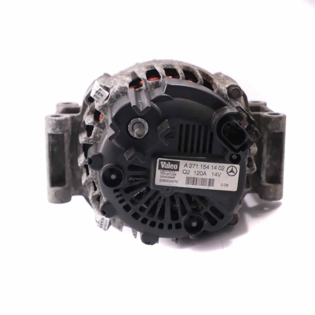 Mercedes W203 W204 M271 Engine Alternator Generator Valeo 120A 14V - SKU A2711541402 - Part number A2711541402