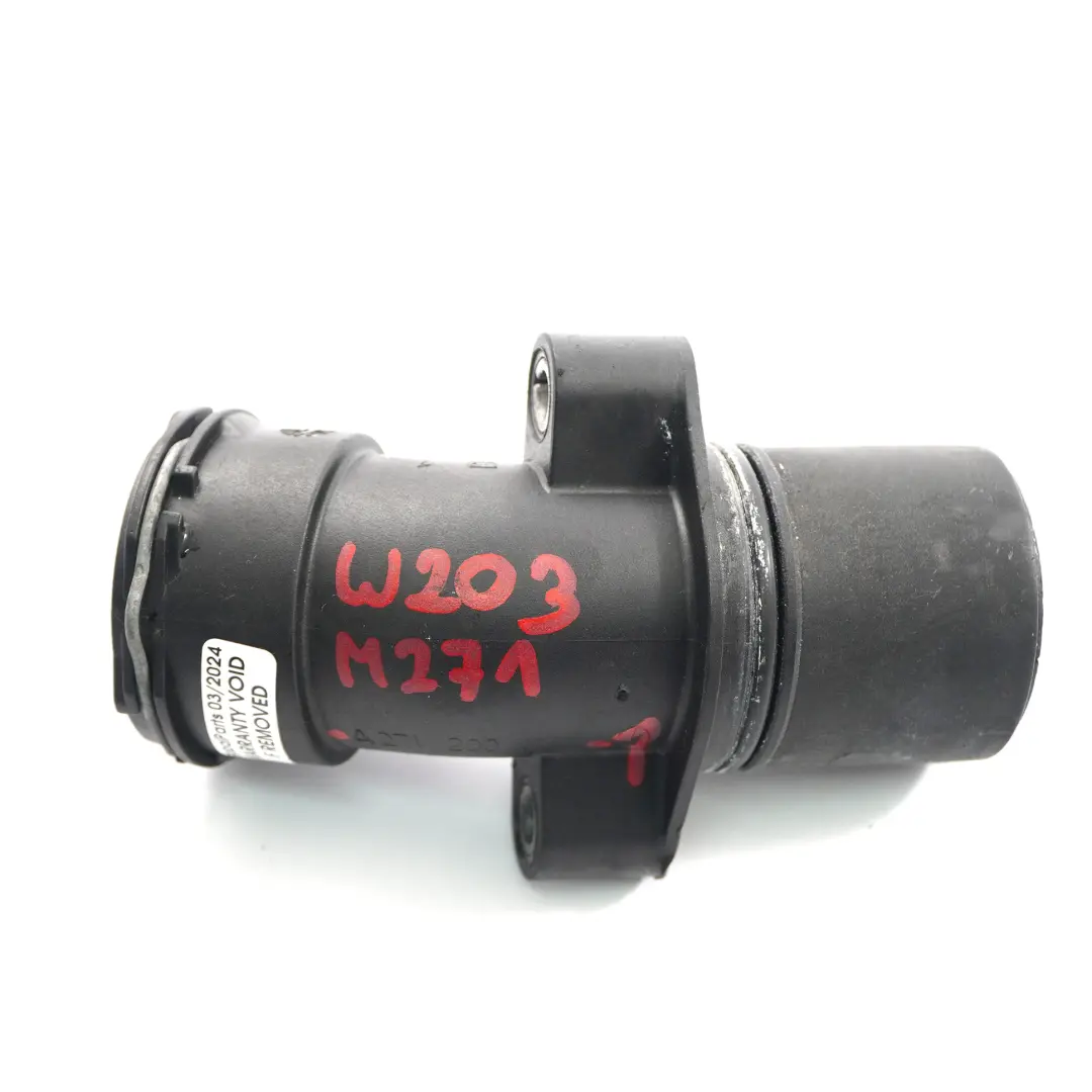 M271 Petrol Engine Coolant Flange Thermostat Housing to Mercedes W203 with Part number A2712001256 Mercedes W203 M271 Petrol Engine Coolant Flange Thermostat Housing - SKU A2712001256-1 - Part number A2712001256