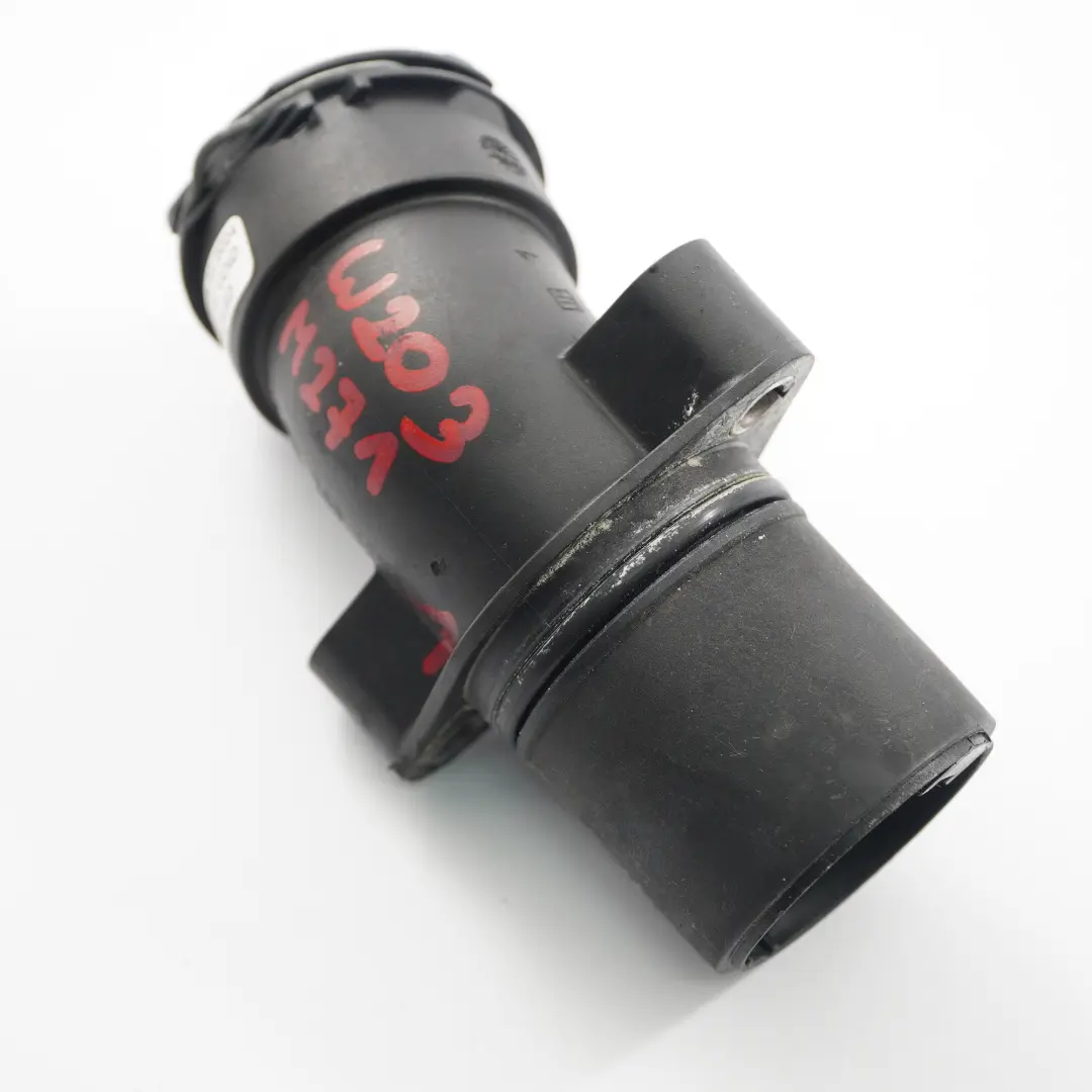 M271 Petrol Engine Coolant Flange Thermostat Housing to Mercedes W203 with Part number A2712001256 Mercedes W203 M271 Petrol Engine Coolant Flange Thermostat Housing - SKU A2712001256-1 - Part number A2712001256