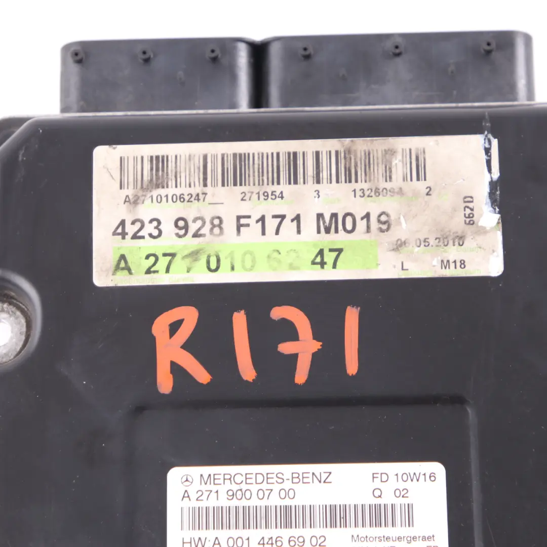 Mercedes R171 SLK200 Kompressor M271.954 Unidad control motor ECU - SKU A2719000700 - Número de pieza A2719000700