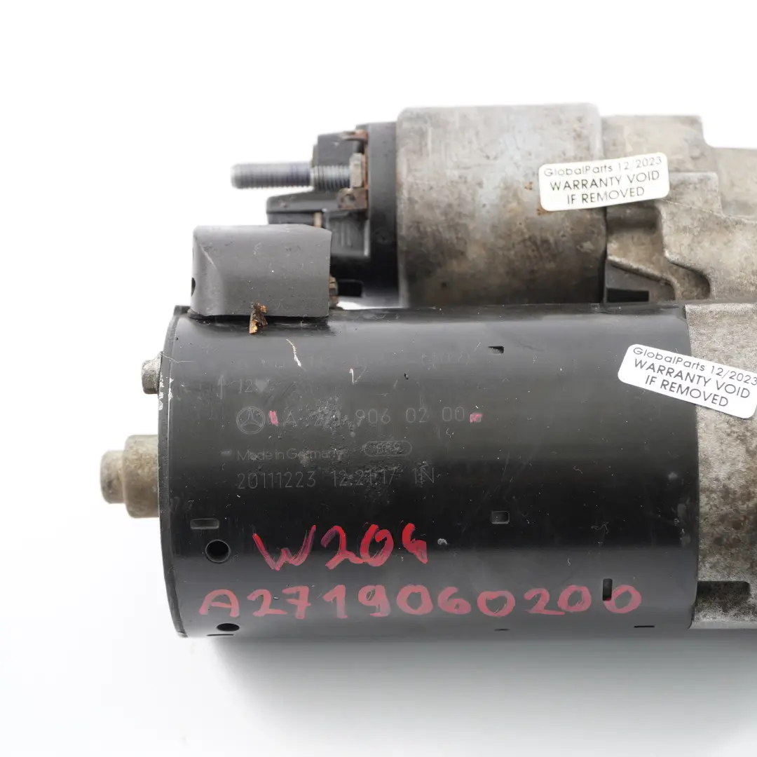 Anlasser für Mercedes W204 W211 W212 S212 Motor mit Teilenummer A2719060200 Mercedes W204 W211 W212 S212 Motor Anlasser - SKU A2719060200 - Teilenummer A2719060200