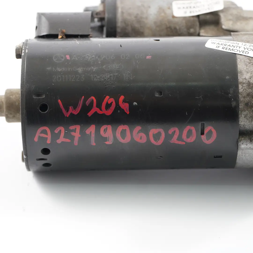 Mercedes W204 W211 W212 S212 Engine Starter Motor - SKU A2719060200 - Part number A2719060200