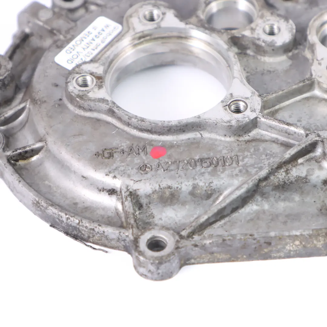  Cache Mercedes W212 Petrol M272 Couvercle culasse avant gauche chaîne - SKU A2720150501 - Numéro de pièce A2720150501