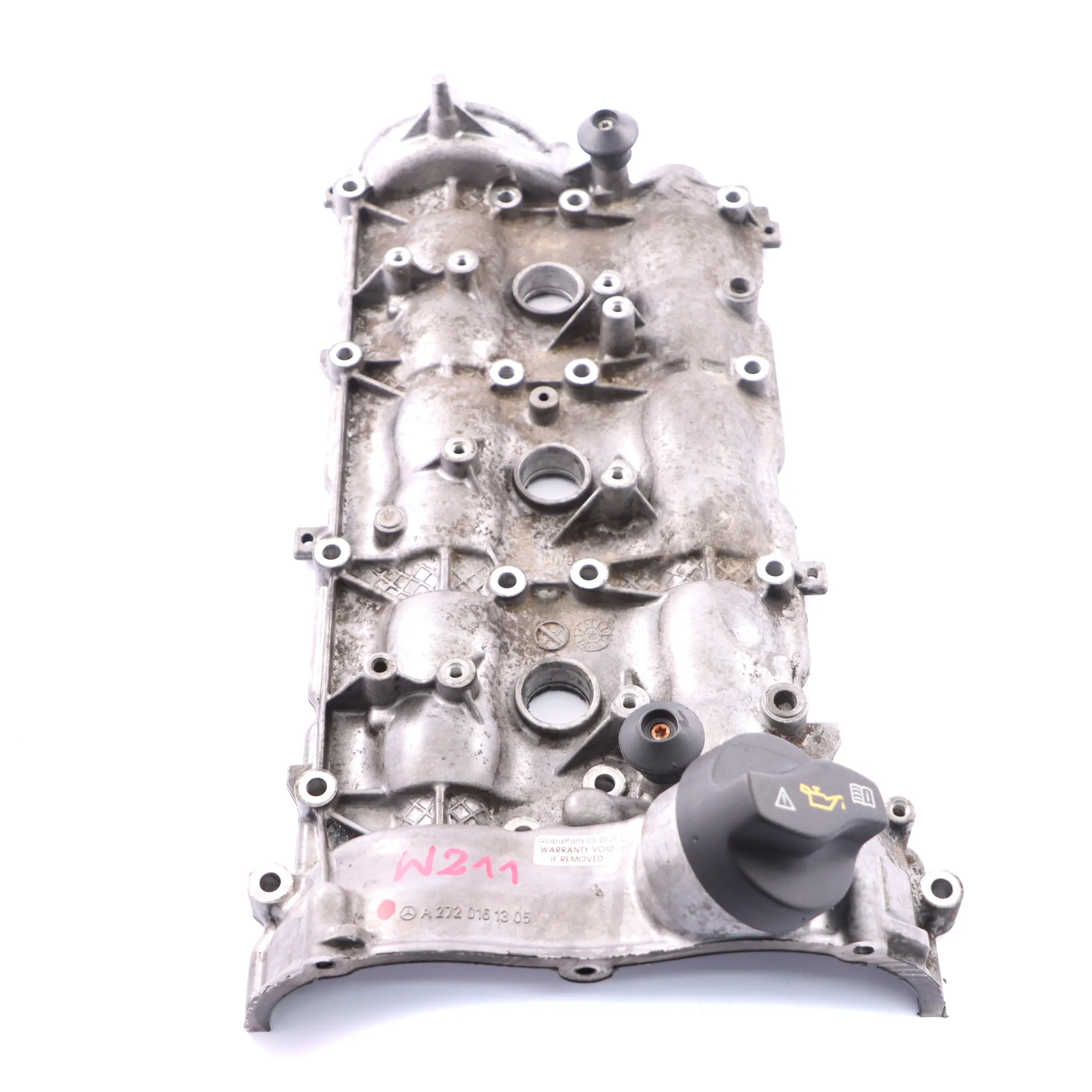 Tapa de válvula Mercedes W211 Gasolina M272 Derecha Tapa de culata A2720161305