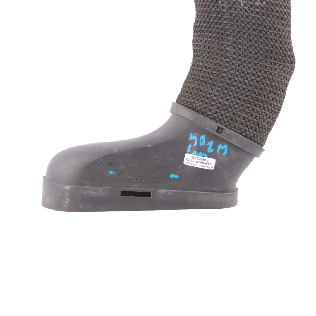 Intake Pipe Mercedes W204 W212 M272 Charge Line Hose Right O/S to Air with Part number A2720901282 Air Intake Pipe Mercedes W204 W212 M272 Charge Line Hose Right O/S - SKU A2720901282 - Part number A2720901282