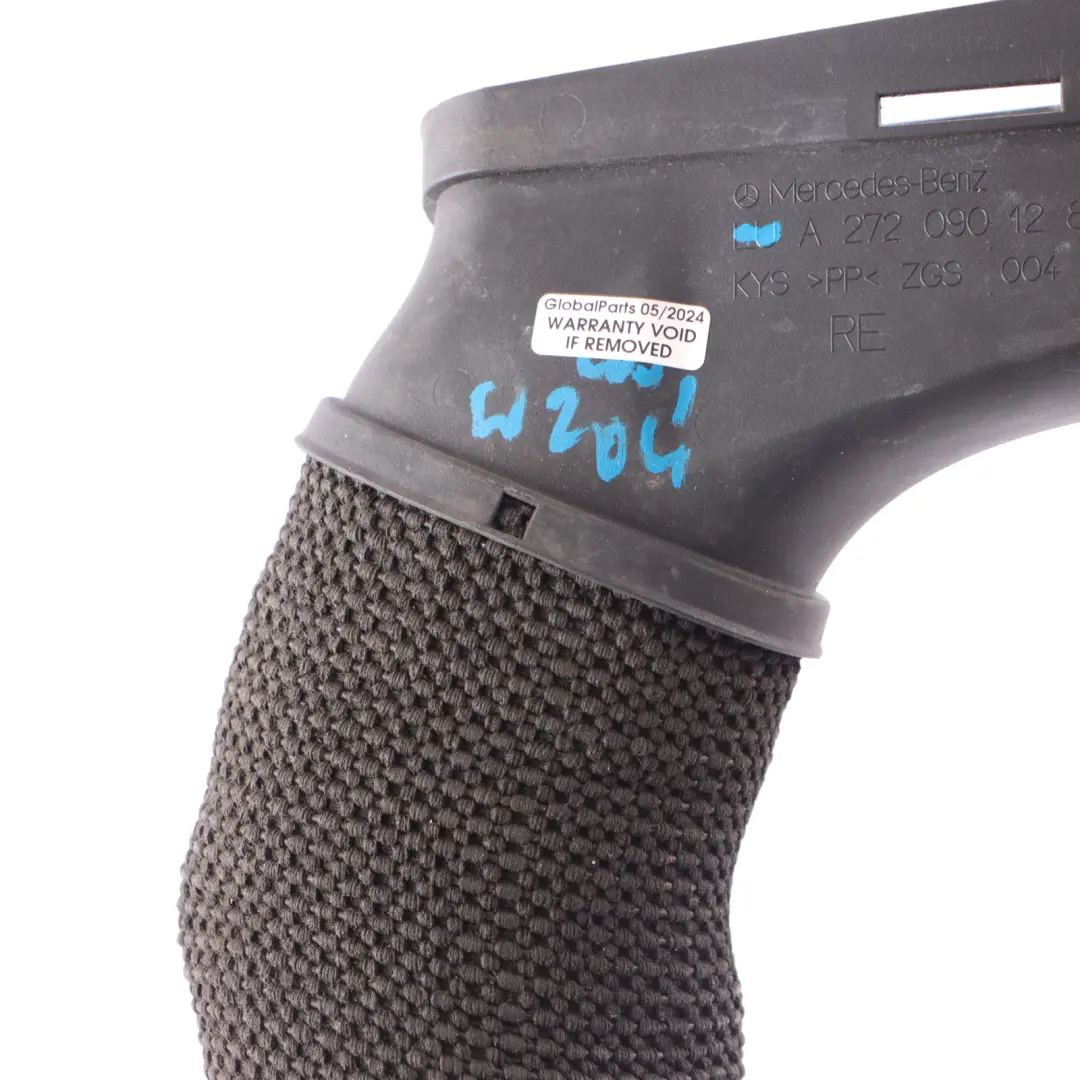 Intake Pipe Mercedes W204 W212 M272 Charge Line Hose Right O/S to Air with Part number A2720901282 Air Intake Pipe Mercedes W204 W212 M272 Charge Line Hose Right O/S - SKU A2720901282 - Part number A2720901282