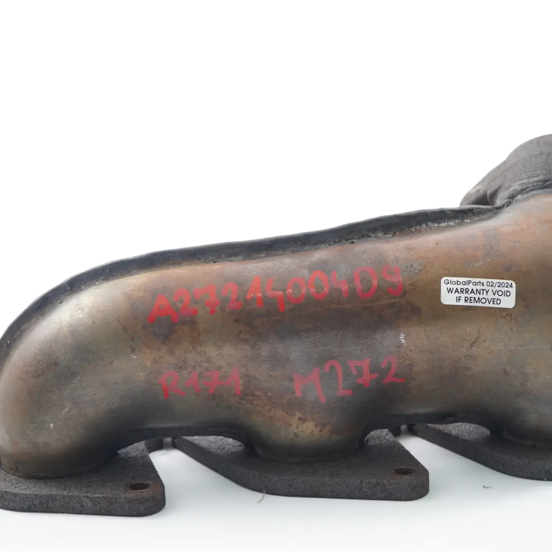 M272 Petrol Engine Exhaust Manifold Right O/S to Mercedes SLK R171 with Part number A2721400409 Mercedes SLK R171 M272 Petrol Engine Exhaust Manifold Right O/S - SKU A2721400409 - Part number A2721400409