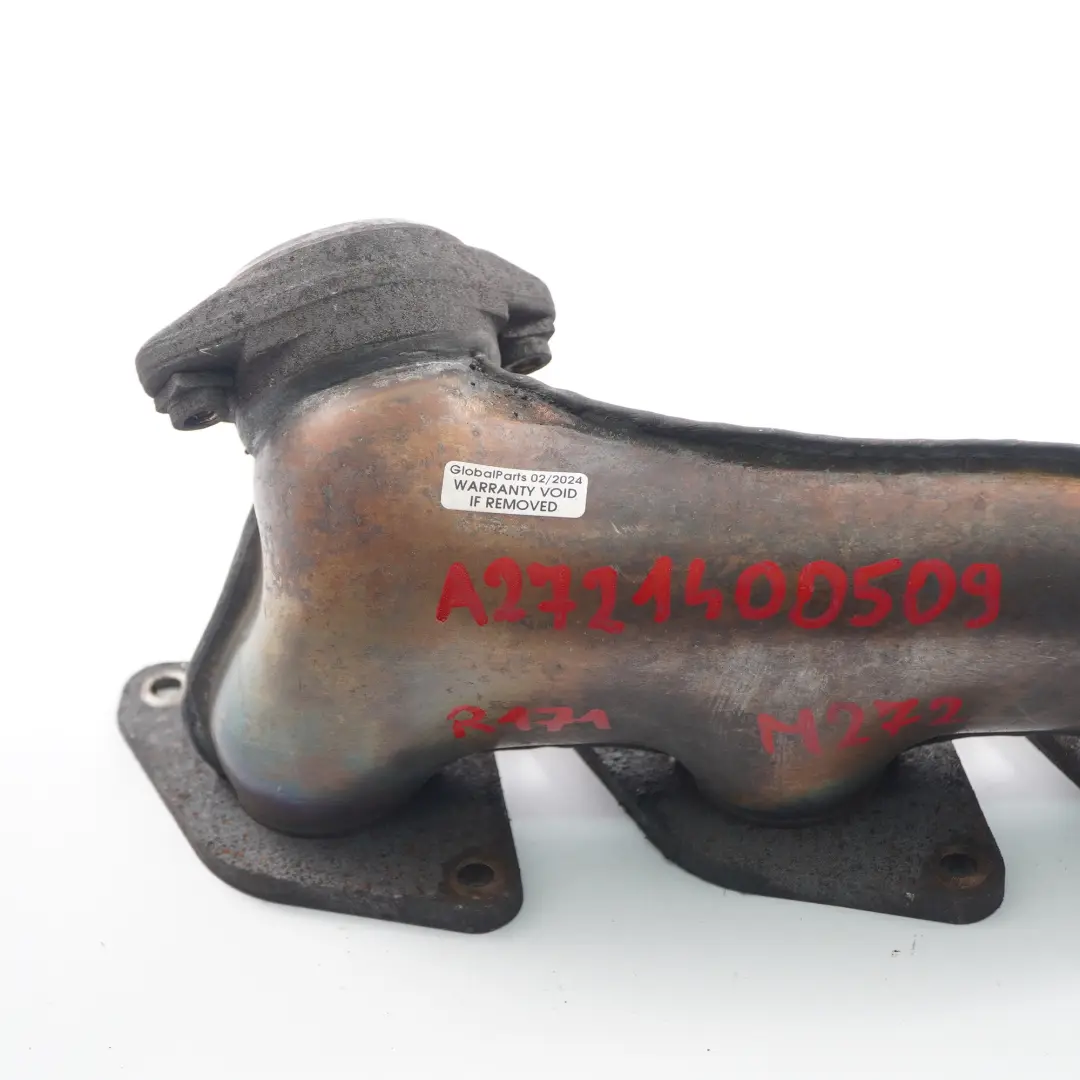 M272 Motor gasolina Colector escape izquierdo para Mercedes SLK R171 con número de pieza A2721400509 Mercedes SLK R171 M272 Motor gasolina Colector escape izquierdo - SKU A2721400509 - Número de pieza A2721400509