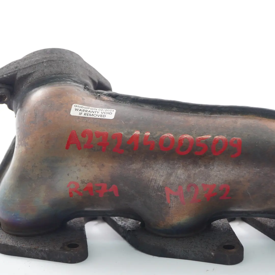 M272 Petrol Engine Exhaust Manifold Left N/S to Mercedes SLK R171 with Part number A2721400509 Mercedes SLK R171 M272 Petrol Engine Exhaust Manifold Left N/S - SKU A2721400509 - Part number A2721400509