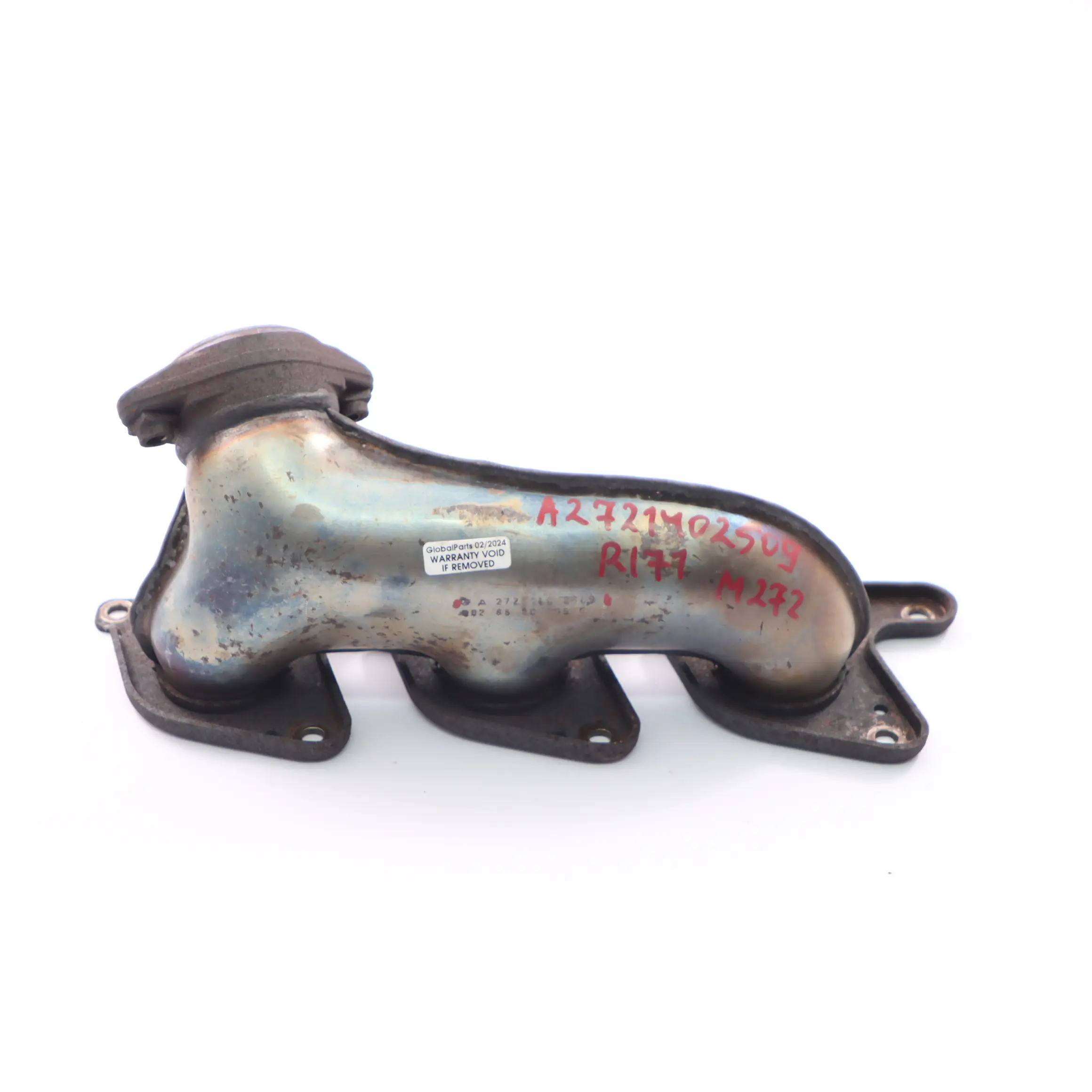 Mercedes R171 M272.942 Collettore scarico a gas del motore sinistro A2721402509