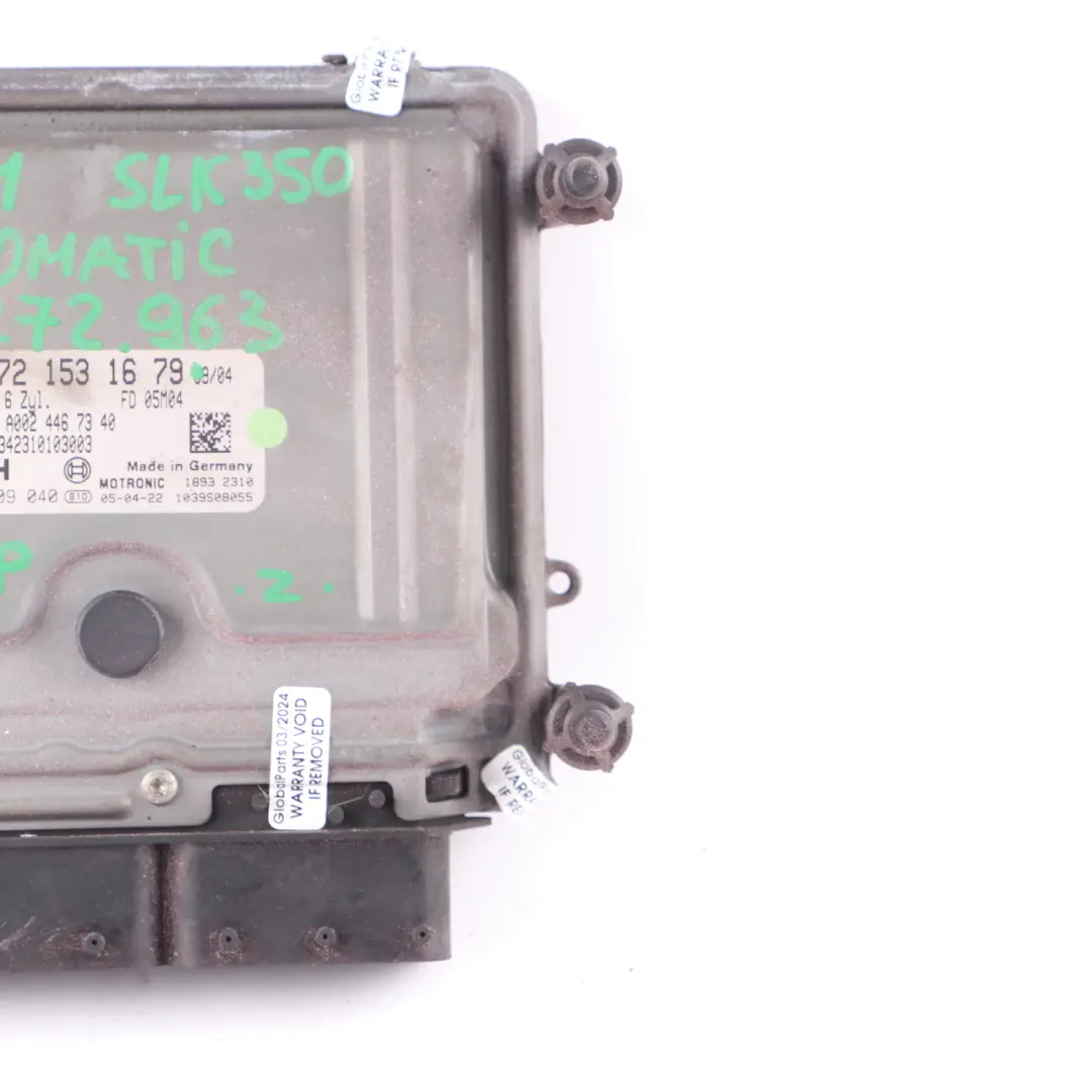 Mercedes SLK 350 R171 272.963 272HP Engine ECU Unit Automatic - SKU A2721531679 - Part number A2721531679