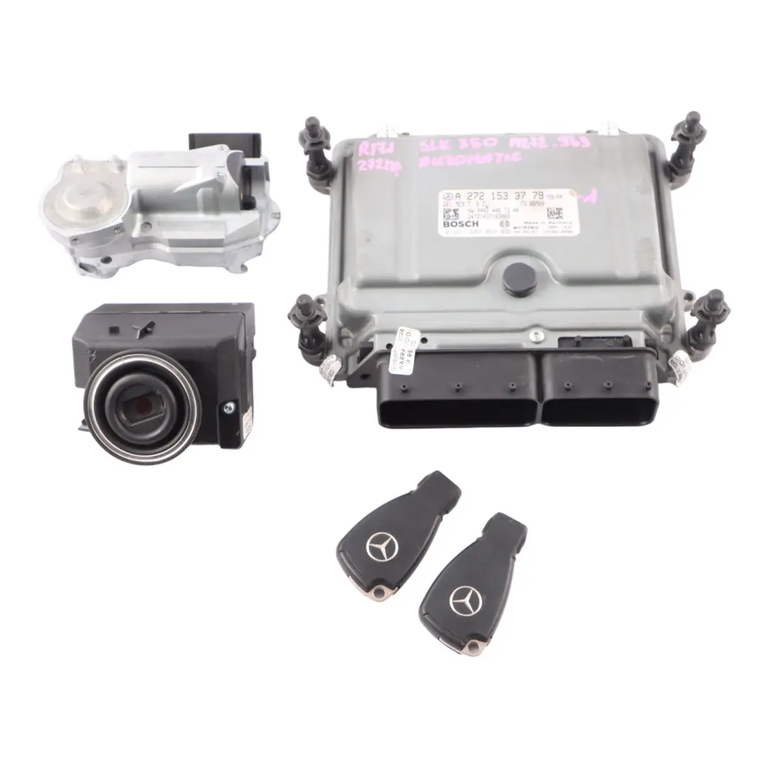 SLK350 272.963 272HP Engine Module ECU Kit 2 Keys Lock to Mercedes R171 with Part number A2721533779 Mercedes R171 SLK350 272.963 272HP Engine Module ECU Kit 2 Keys Lock - SKU A2721533779-1 - Part number A2721533779